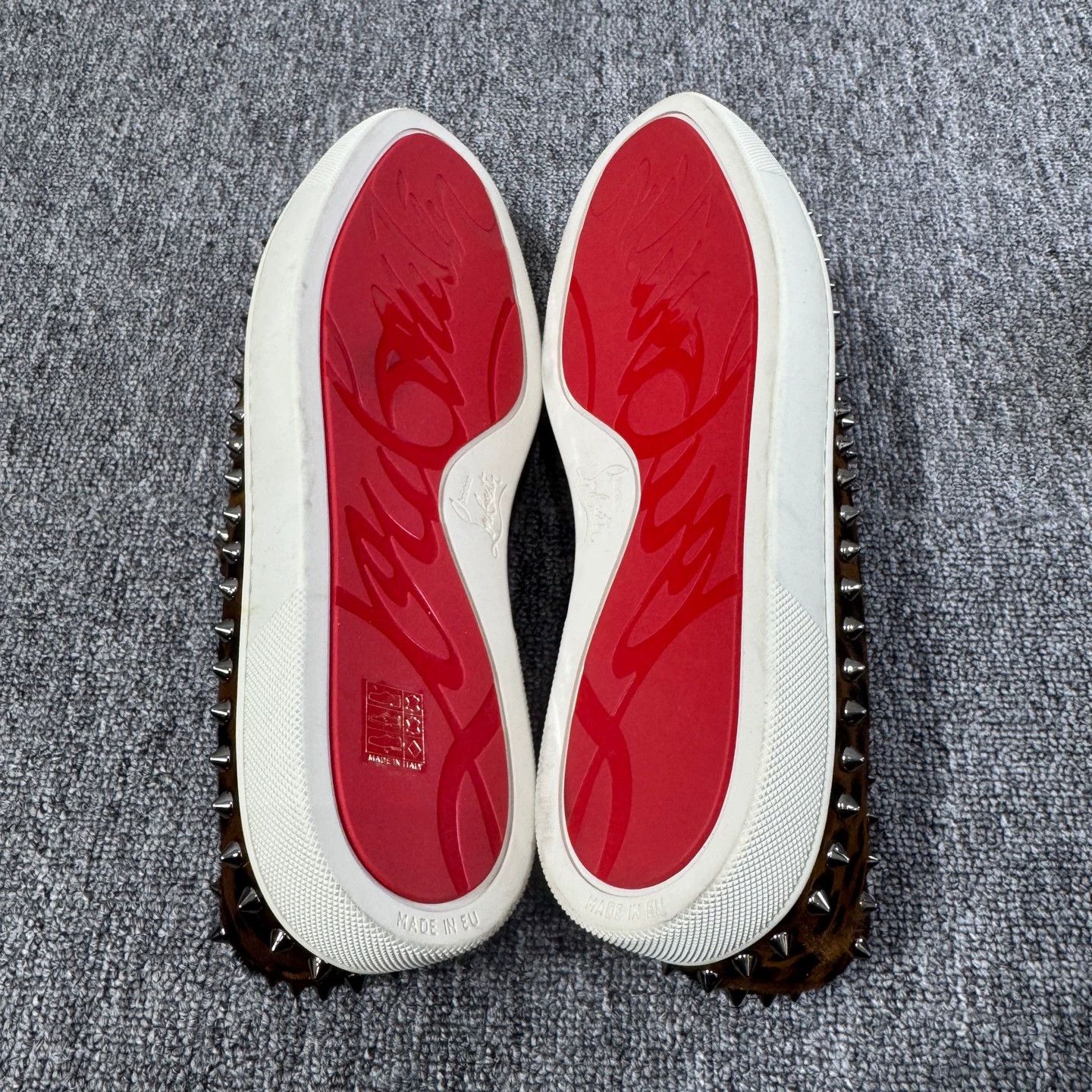 Christian Louboutin Christian Louboutin Horsehair Riveted Skate Sneaker 40 Size US 7 / EU 40 - 4 Thumbnail