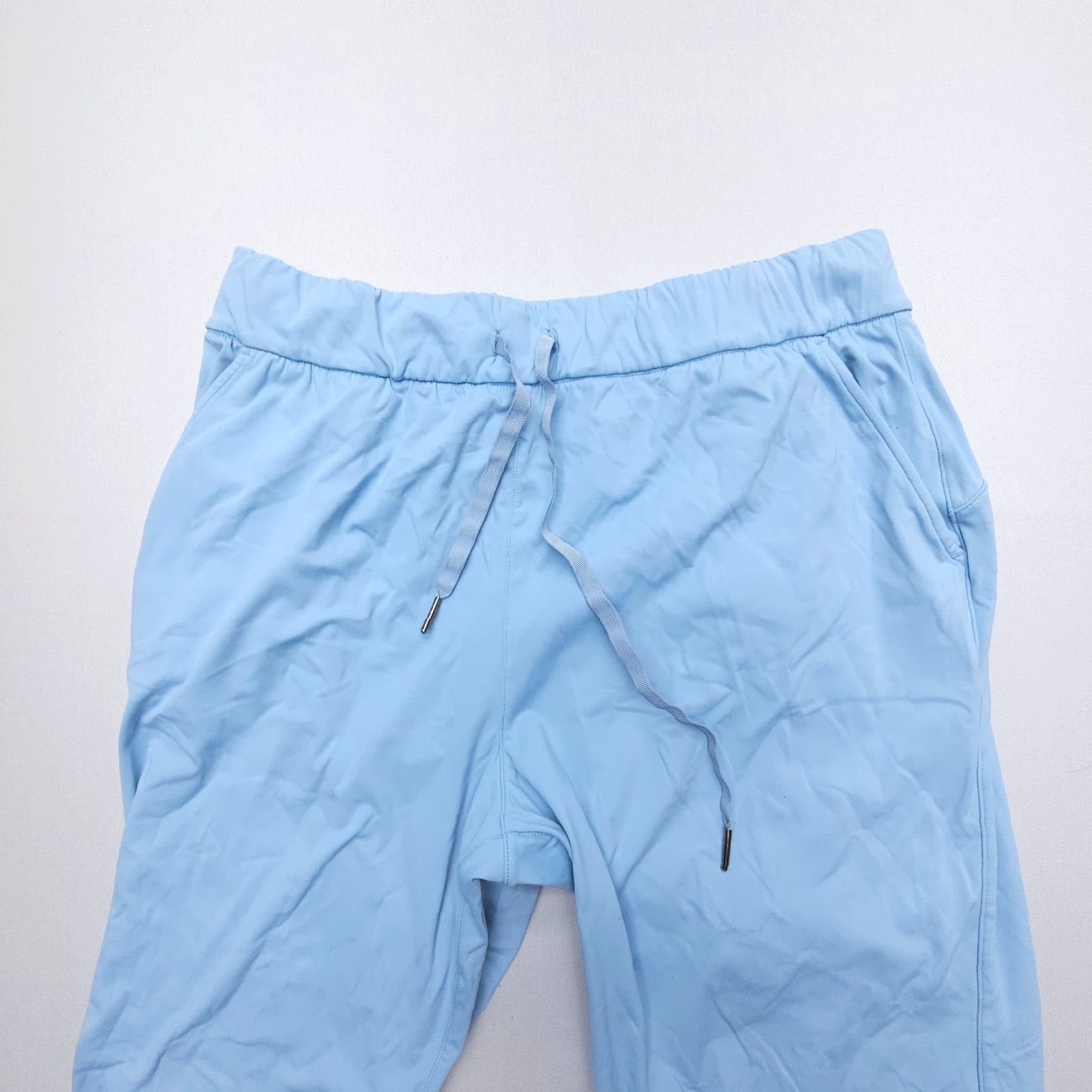 Vintage SAGE Jogger Pants Womens Medium Blue Light Stretch Activewear Travel Size 32" / US 10 / IT 46 - 4 Thumbnail