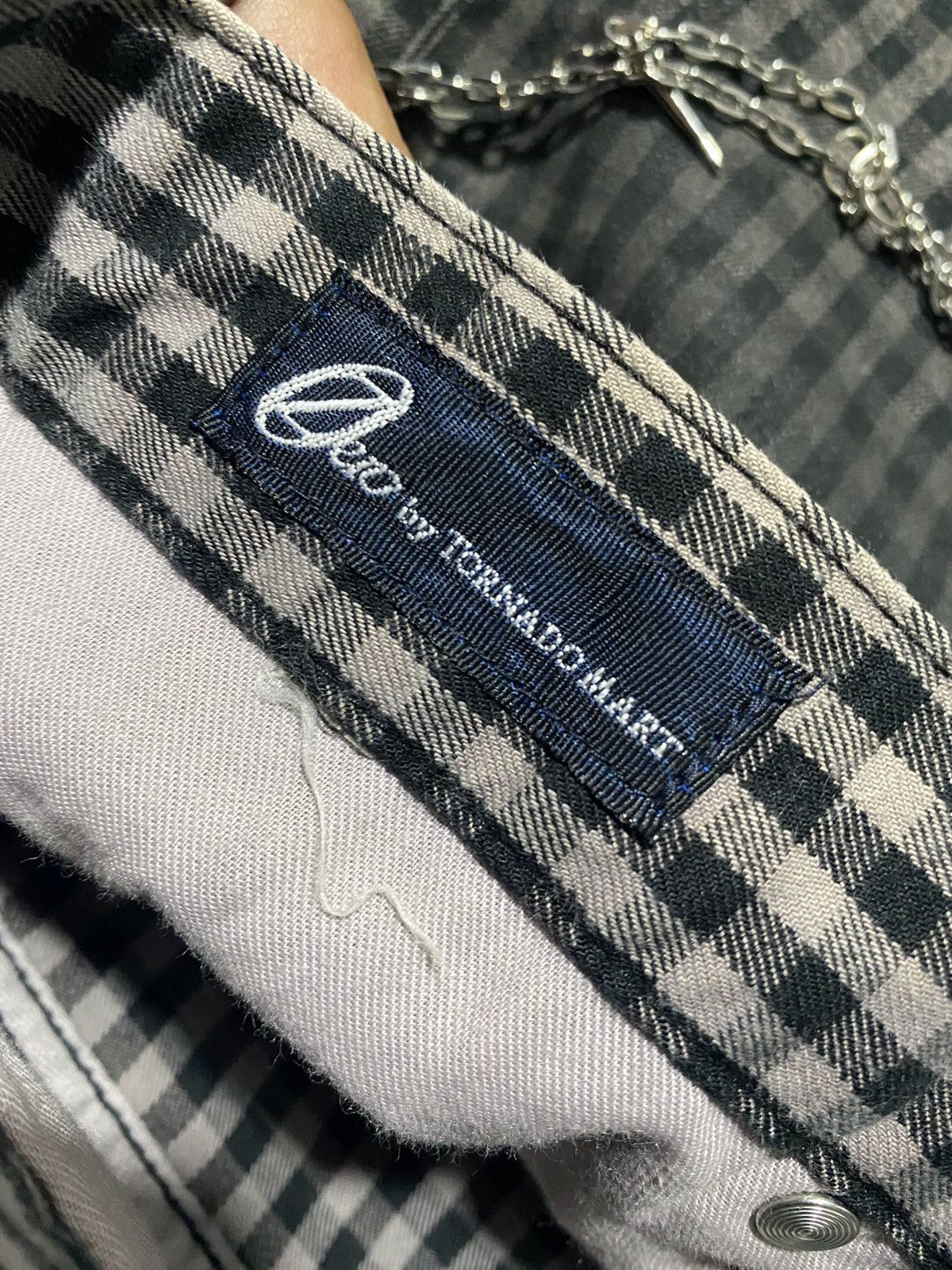 Tornado Mart 2000s Tornado Mart - Checkered jeans Pants Size US 32 / EU 48 - 14 Thumbnail