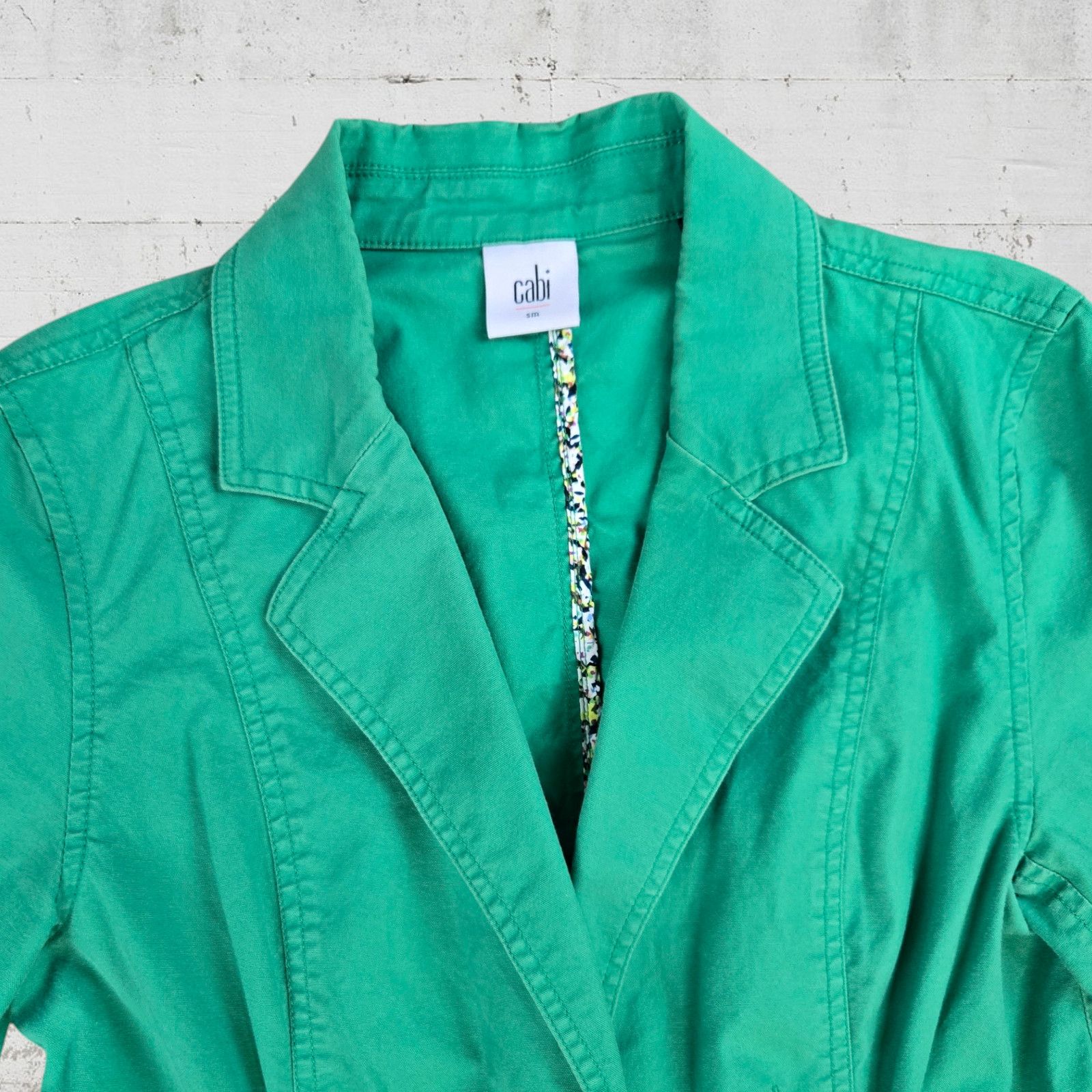 Other CAbi Green Twill Blazer Jacket Size Small Size S / US 4 / IT 40 - 3 Thumbnail