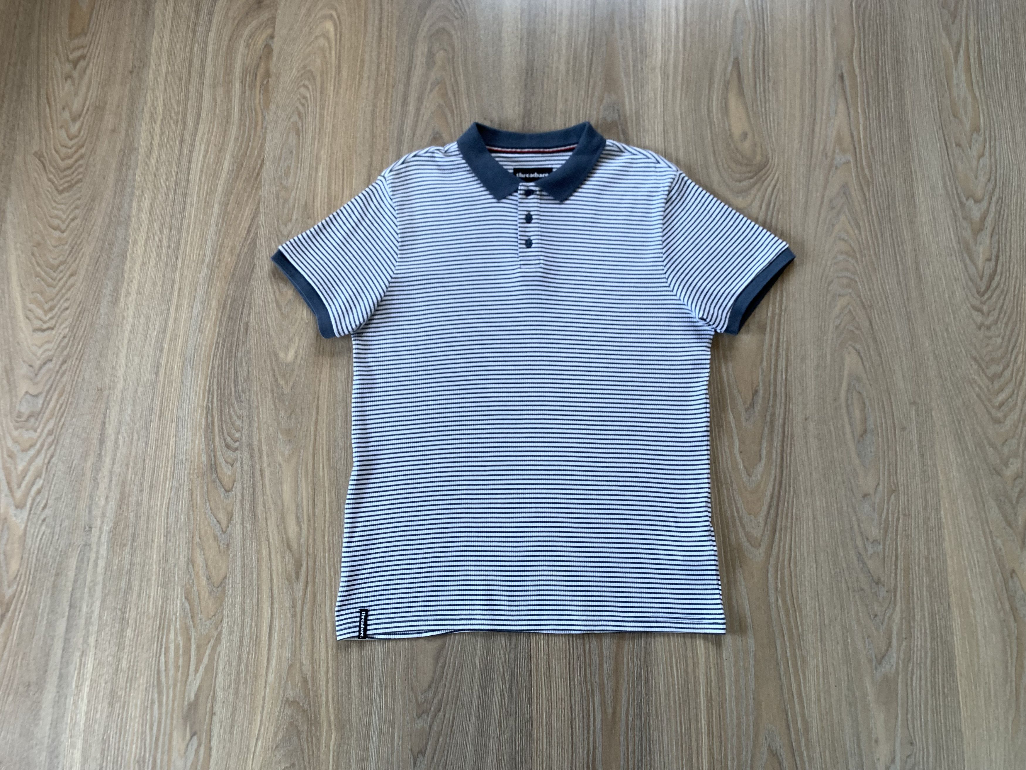 Other Threadbare Stripe Cotton Polo T-Shirt Size US M / EU 48-50 / 2 - 1 Thumbnail