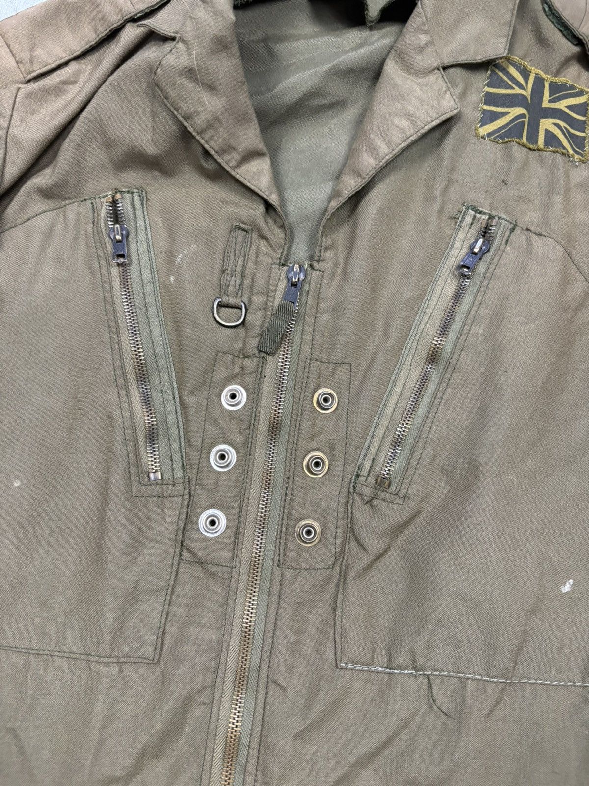 Vintage 1981 RAF MK 14A Flying Suit Olive Military Flight Coverall Size US XXL / EU 58 / 5 - 9 Thumbnail