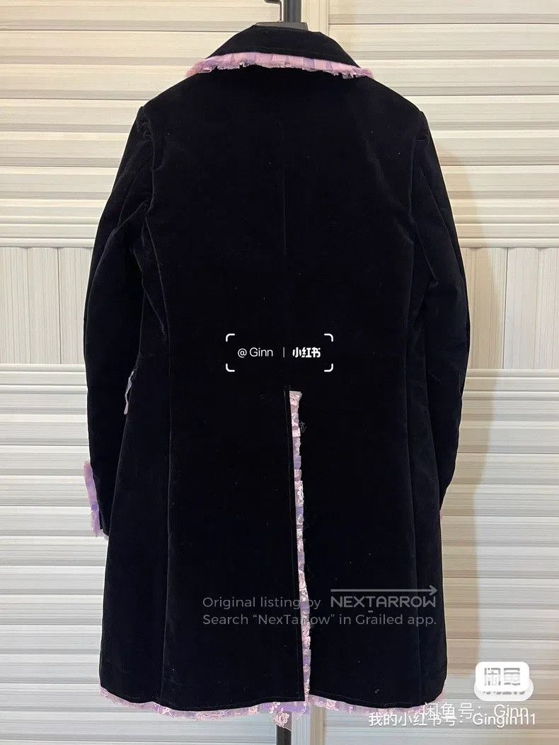 Comme des Garcons Comme Des Garcons Main line padded black velvet long coat Size S / US 4 / IT 40 - 4 Thumbnail