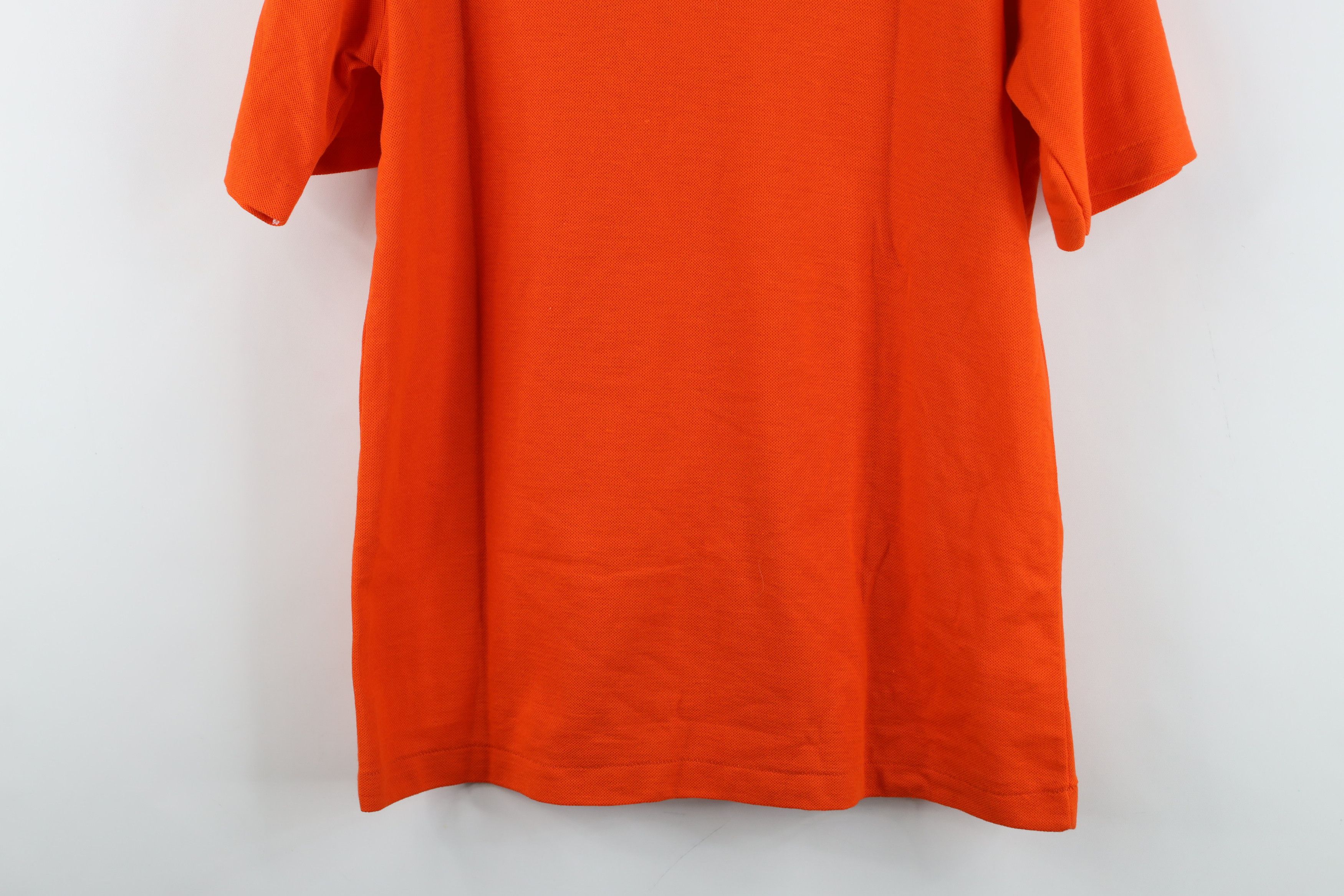 Vintage Vintage 70s Streetwear Blank Knit Golf Polo Shirt Orange USA Size US M / EU 48-50 / 2 - 11 Thumbnail