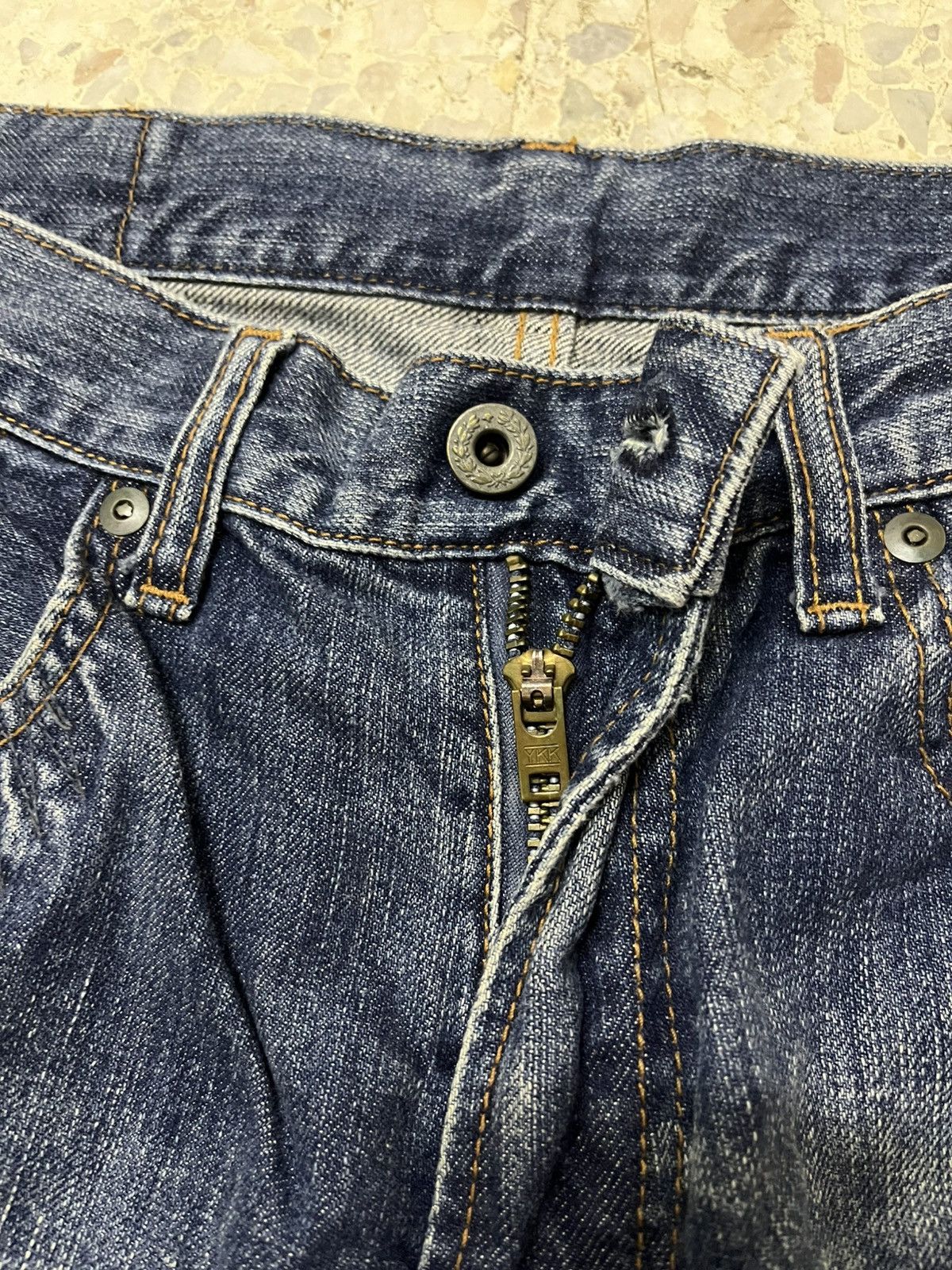 Japanese Brand Japanese brand distressed patchwork denim Size US 32 / EU 48 - 5 Thumbnail