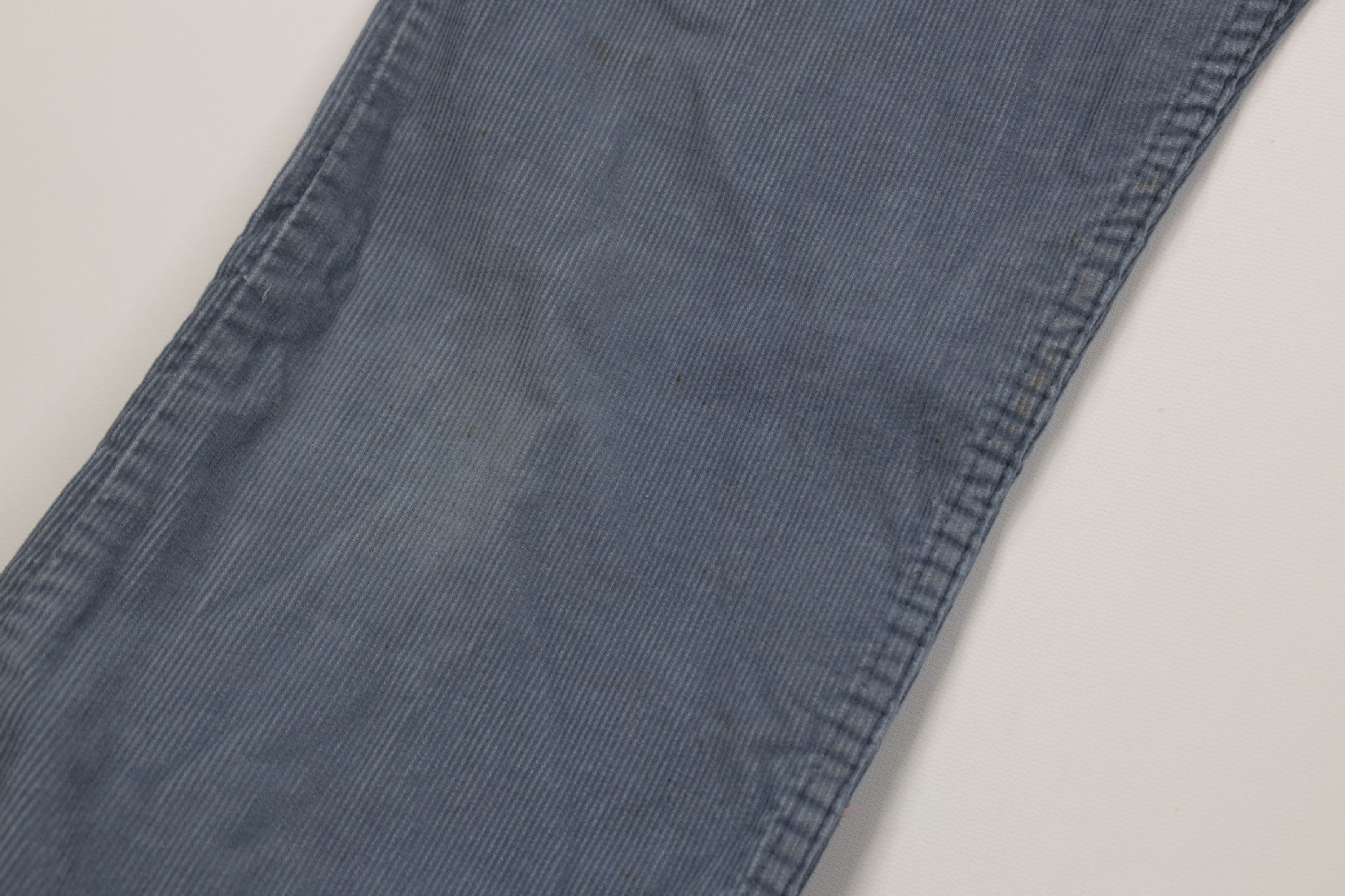 Levi's Vintage 70s Levis 501 Original Fit Corduroy Pants Blue USA Size US 34 / EU 50 - 6 Thumbnail