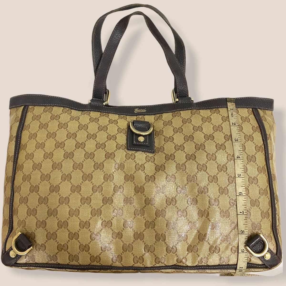 Gucci ‼️LASTDROP‼️ AUTHENTIC GUCCI GG CRYSTAL ABBEY D-RING TOTE BAG Size ONE SIZE - 14 Thumbnail