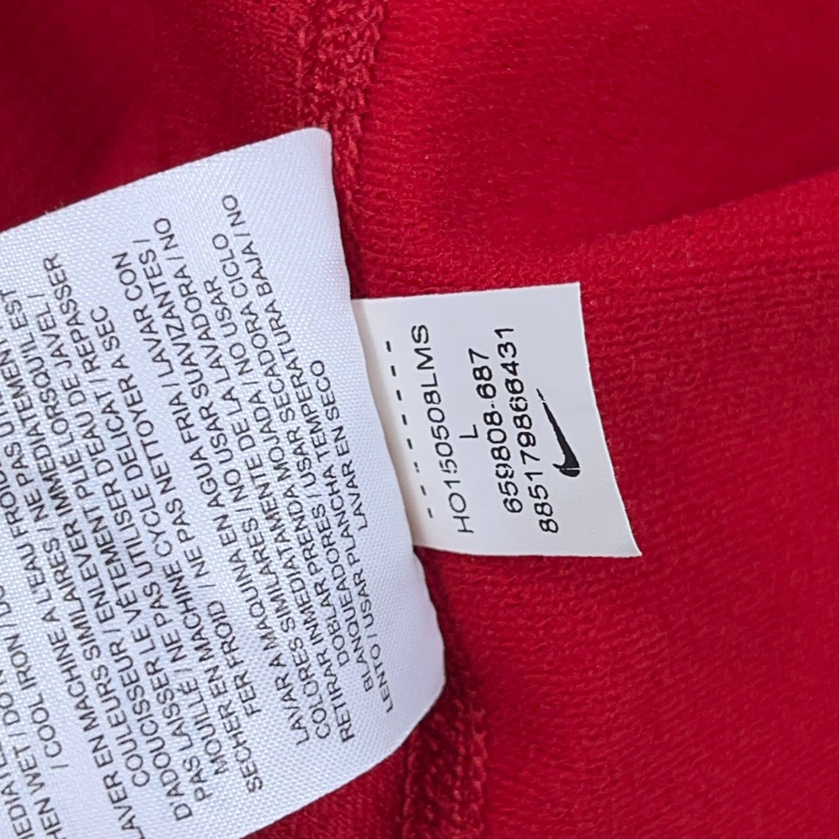 Nike Nike Pro Sweatshirt Men L Red Fitted Pullover 1/4 Zip Dri Fit Long Sleeve Logo Mock Neck Sweatshirt Mens Size US L / EU 52-54 / 3 - 6 Thumbnail