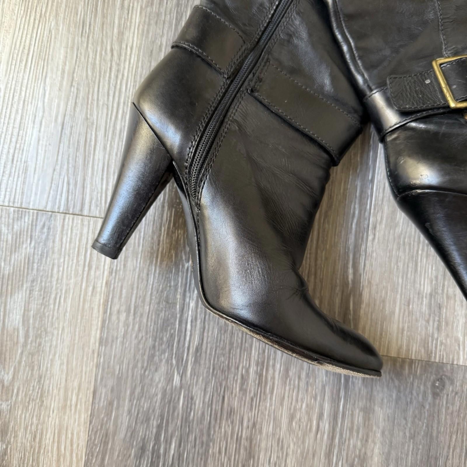 Coach Coach Monet Over the Knee Blk Leather Boots Made In Italy 6 Size US 6 / IT 36 - 5 Thumbnail