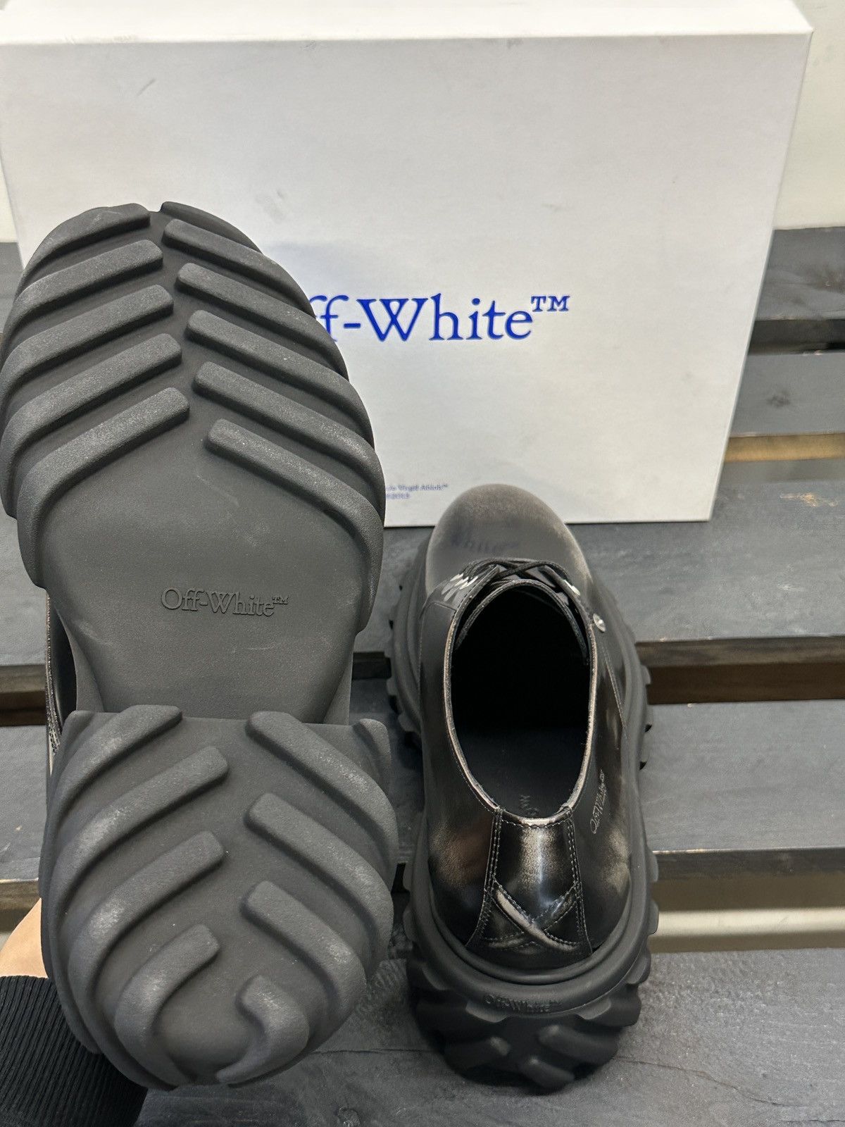 Off-White Exploration Derby Anthracite. Sz 43 Size US 10 / EU 43 - 7 Thumbnail