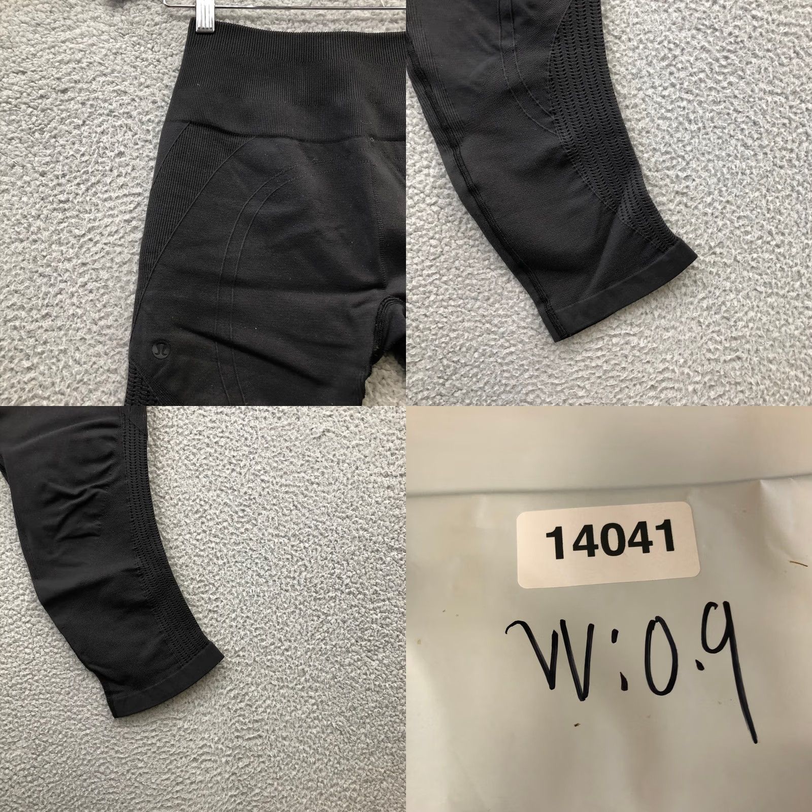 Lululemon Lululemon In The Flow Crop Leggings Women XS Seamless Black High Rise Ruched Canvas Style Cropped Activewear Size 26" / US 2 / IT 38 - 8 Thumbnail