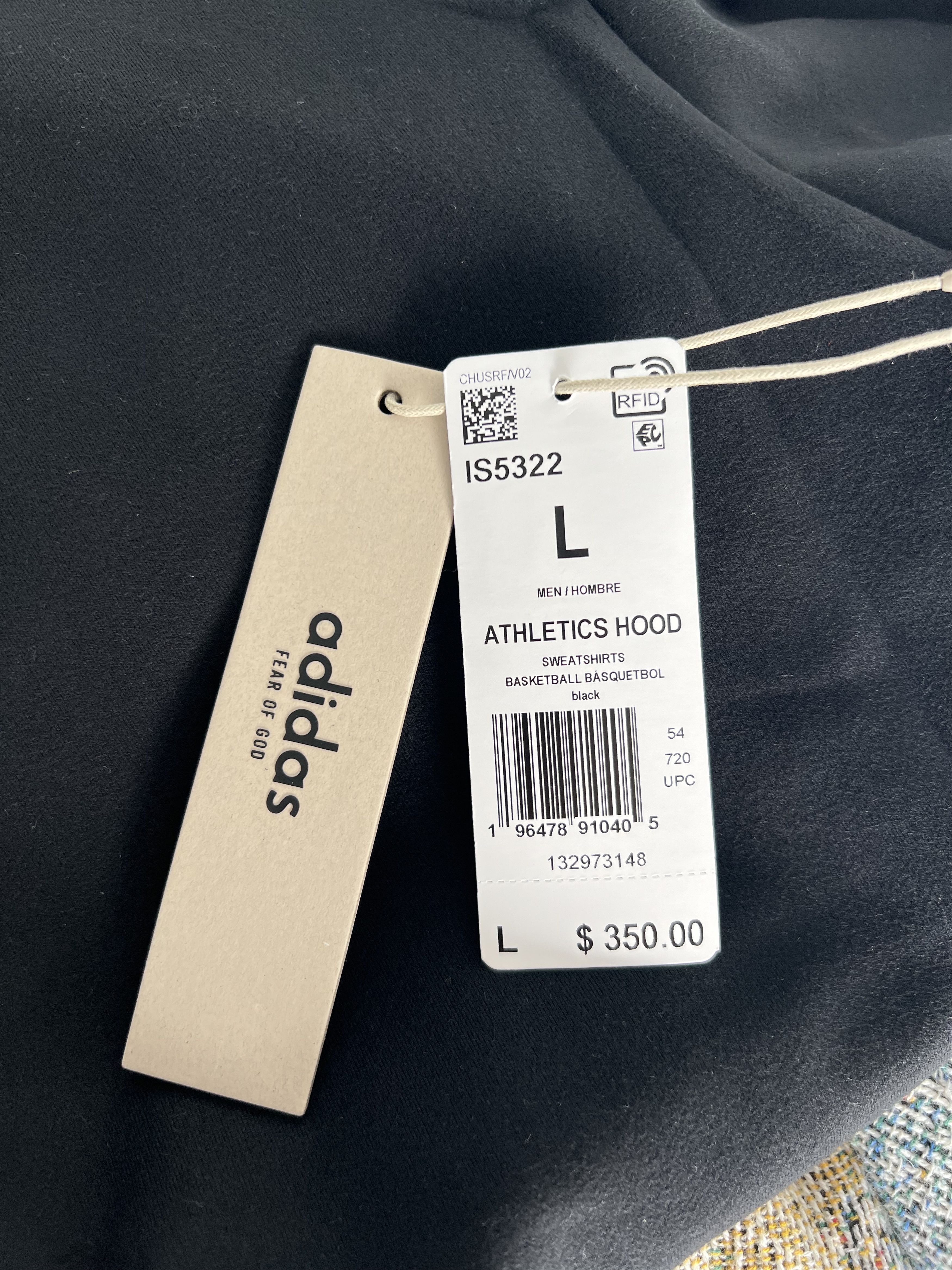 Adidas × Fear of God Adidas Fear of God Athletics Suede Fleece Hoodie in Black Size US L / EU 52-54 / 3 - 8 Thumbnail