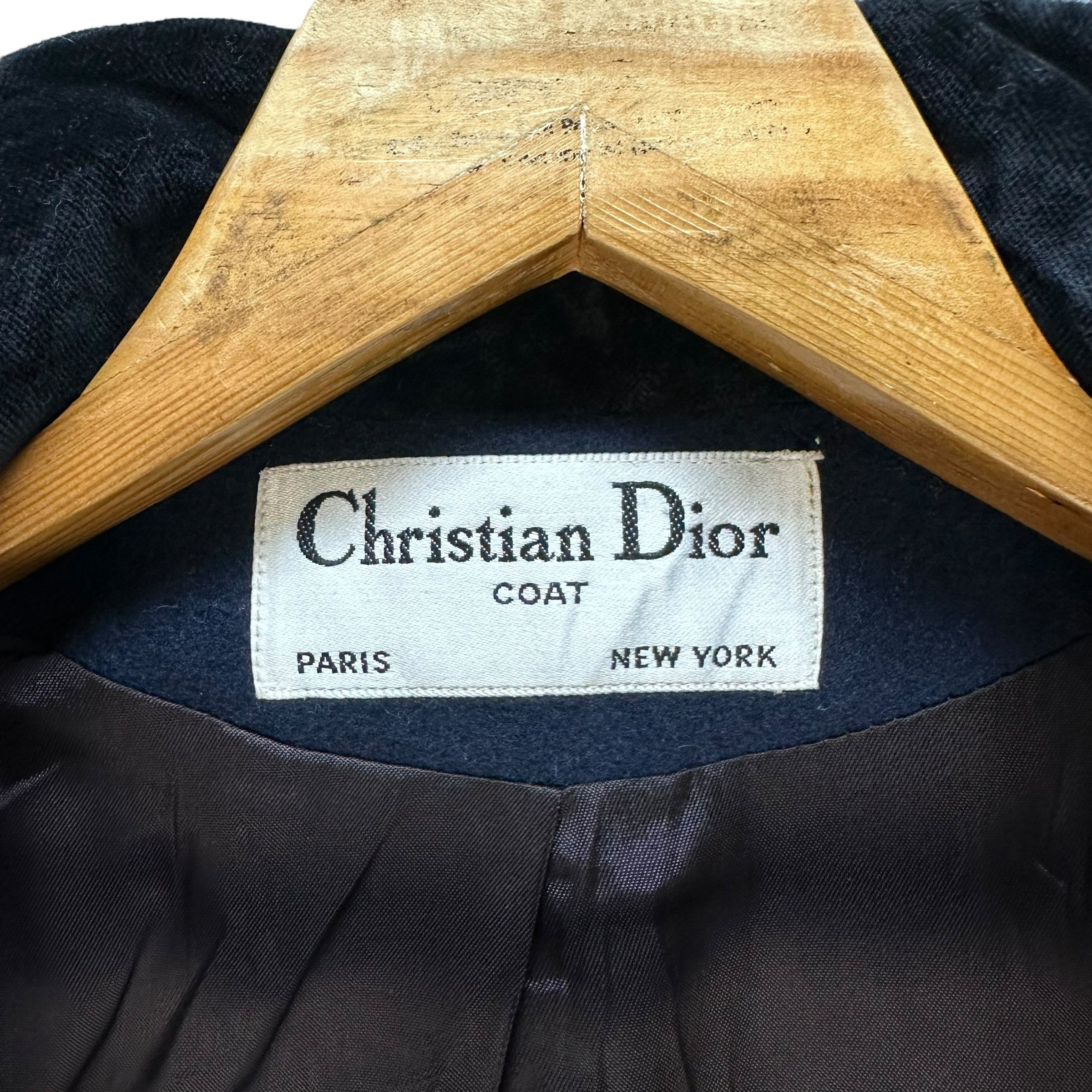 Christian Dior Monsieur 80's CHRISTIAN DIOR Double Breasted Wool Long Coat #A52-1213 Size S / US 4 / IT 40 - 9 Thumbnail
