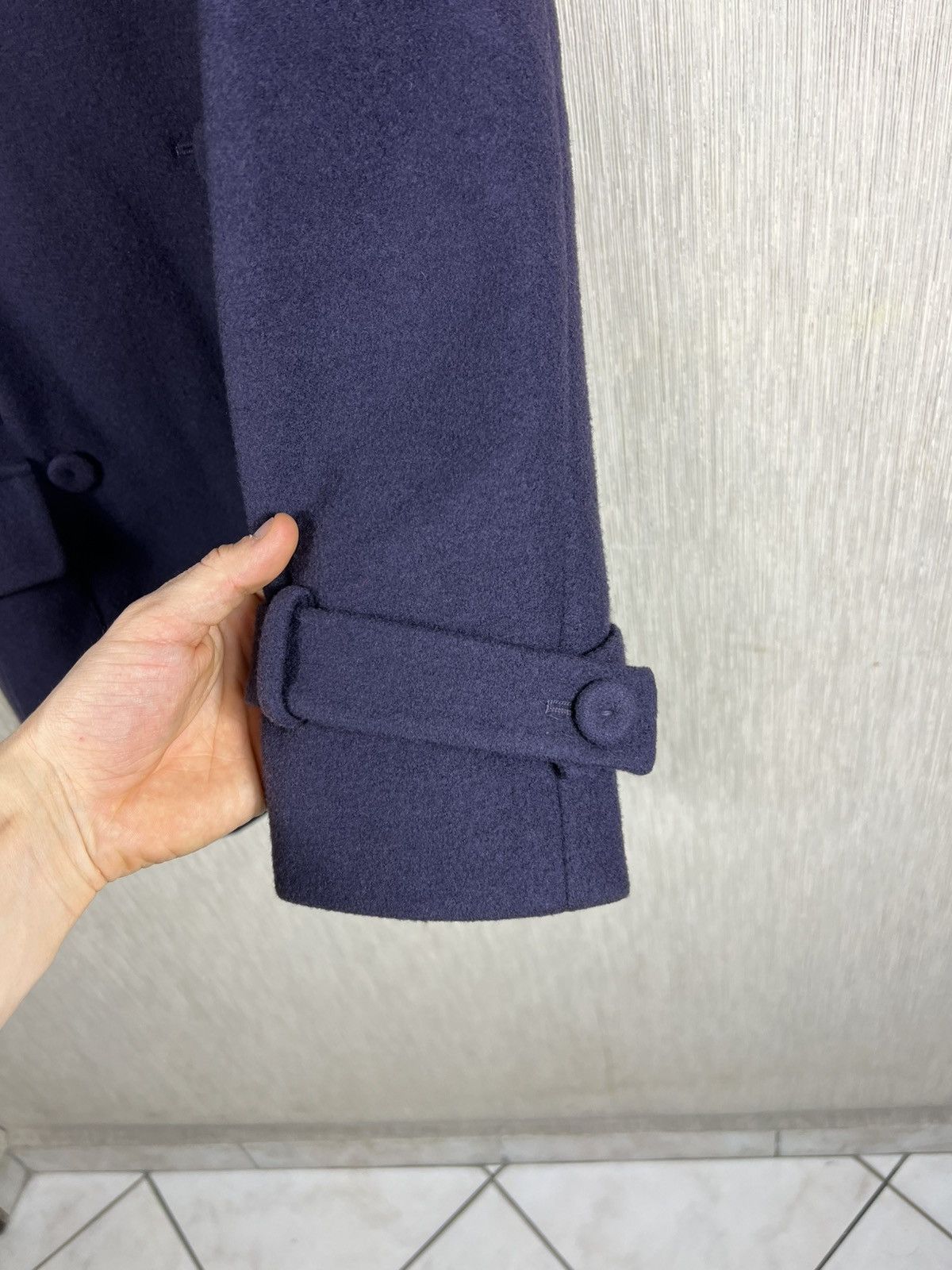 Sonia Rykiel Sonia Rykiel Paris wool double breasted navy coat casual Size M / US 6-8 / IT 42-44 - 8 Thumbnail