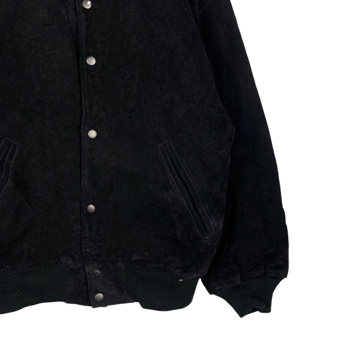 Japanese Brand FRAISBRANCHE Cowhide Black Suede Leather Jacket #1941-C84 Size US M / EU 48-50 / 2 - 4 Thumbnail