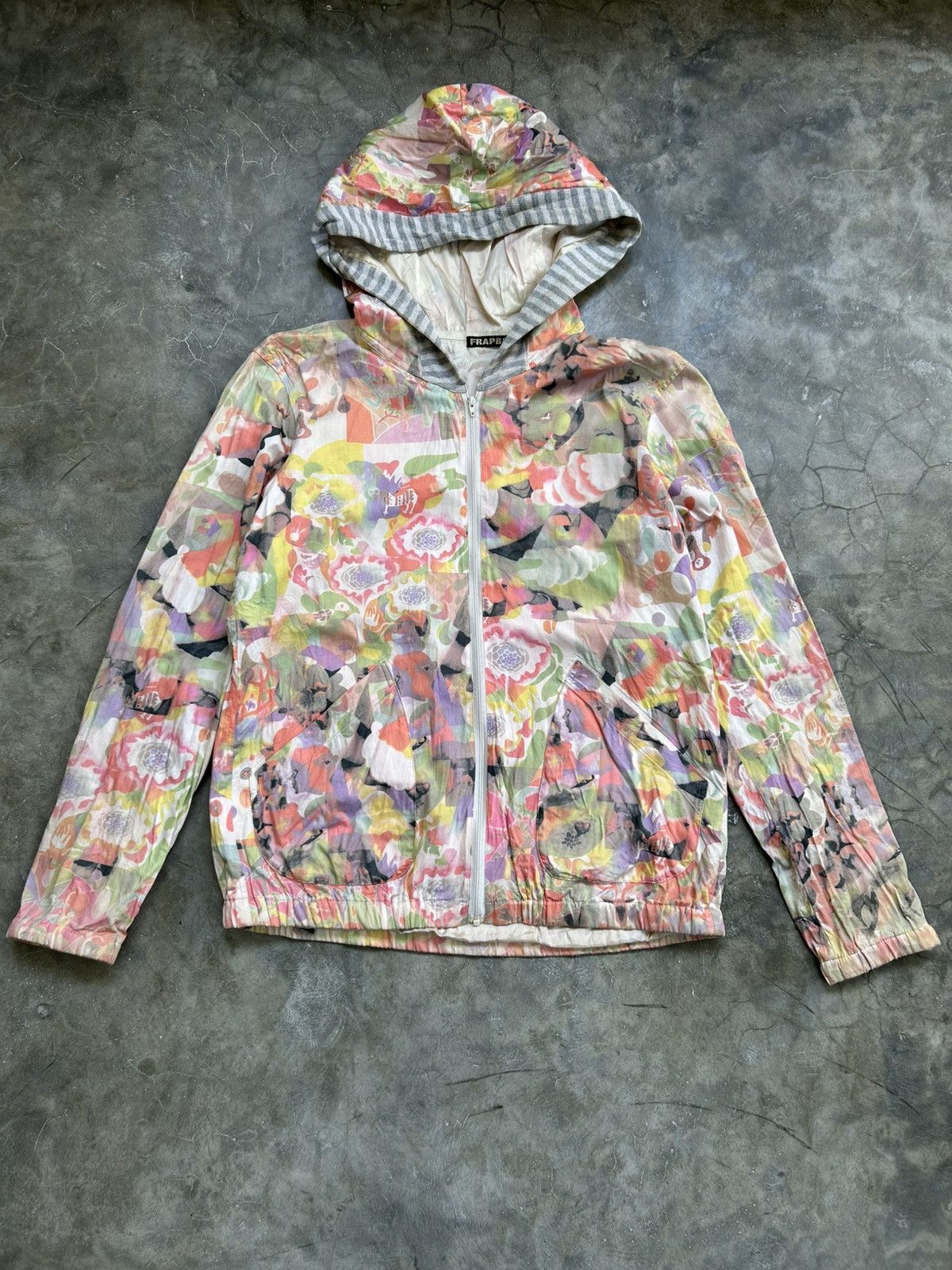 Issey Miyake 2000s Frapbois by Issey Miyake Abstract Printed Zip Jacket Size US M / EU 48-50 / 2 - 1 Thumbnail