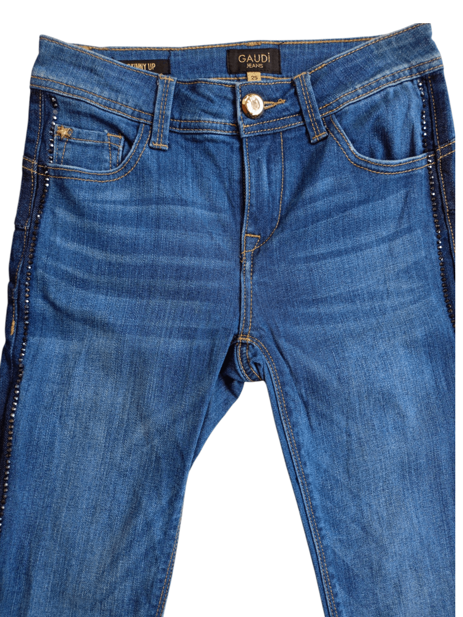 Japanese Brand × Vintage Gaudi Jeans Classic Japanese Jeans Vintage Streetwear Denim Size 25" / US 0 / IT 36 - 2 Thumbnail