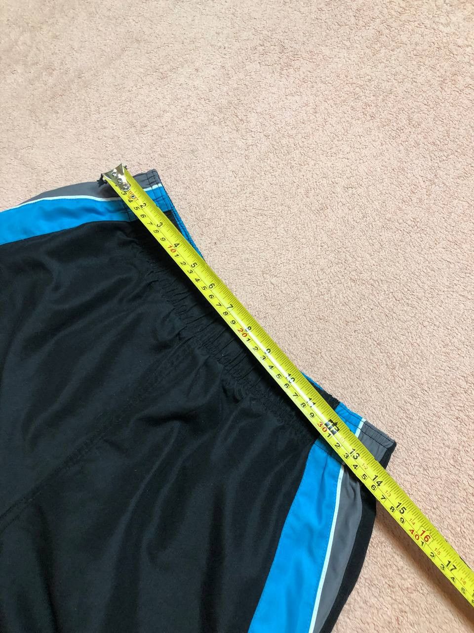 Nike Vintage Shorts black and blue Nike logo Y2K sportwear Size US 32 / EU 48 - 11 Thumbnail
