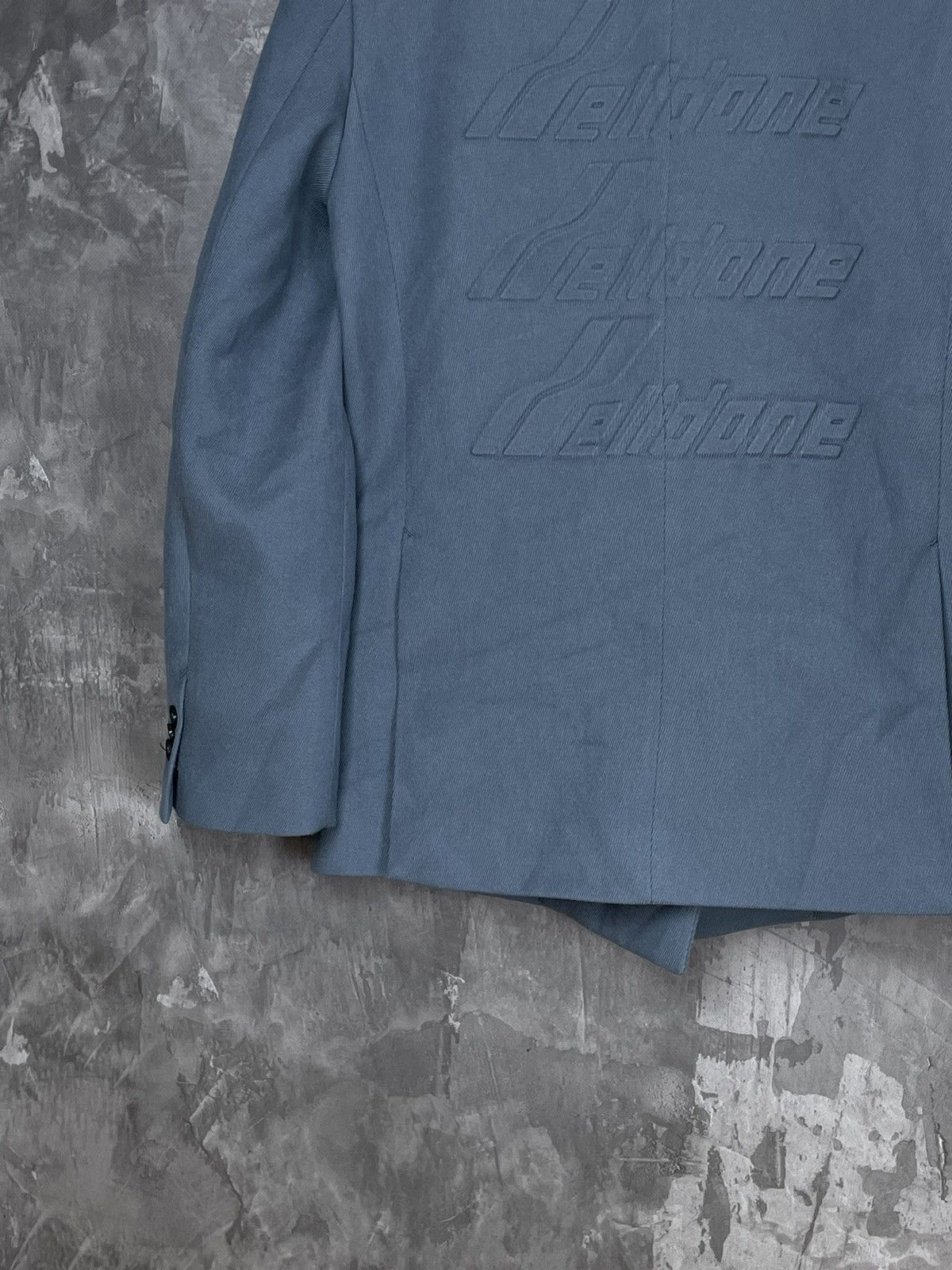 WE11DONE We11done Double Breasted Sky Blue Streetwear Y2K Logo blazer Size 40R - 6 Thumbnail