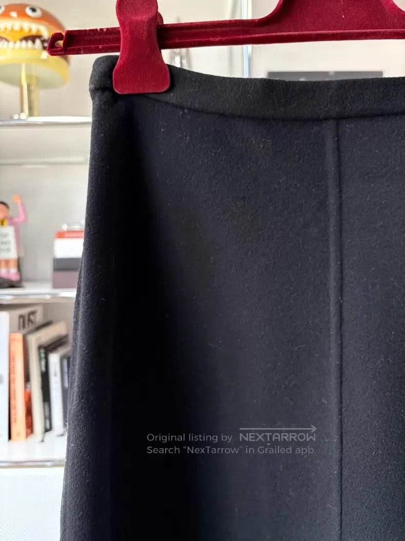 Dior Dior Black wool A-shaped skirt Size 24" / US 00 / IT 34 - 3 Thumbnail
