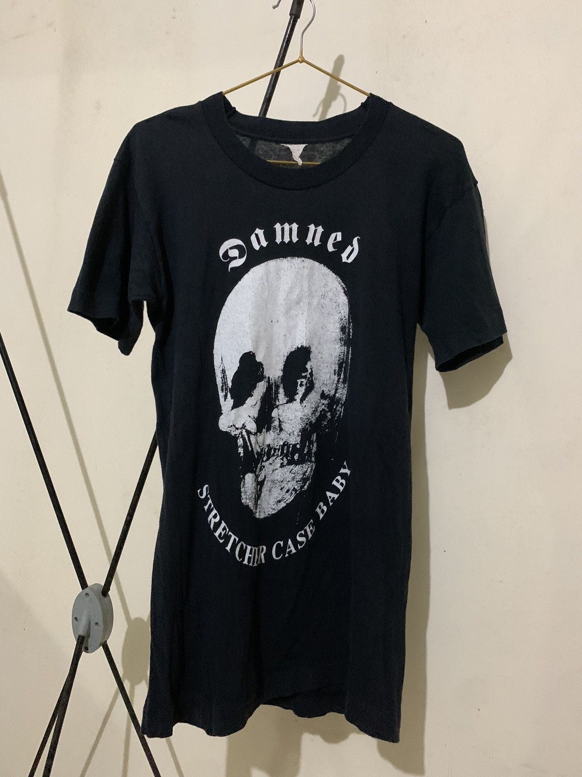 image of Vintage The Damned 1977 Tees in Black, Men's (Size Small)