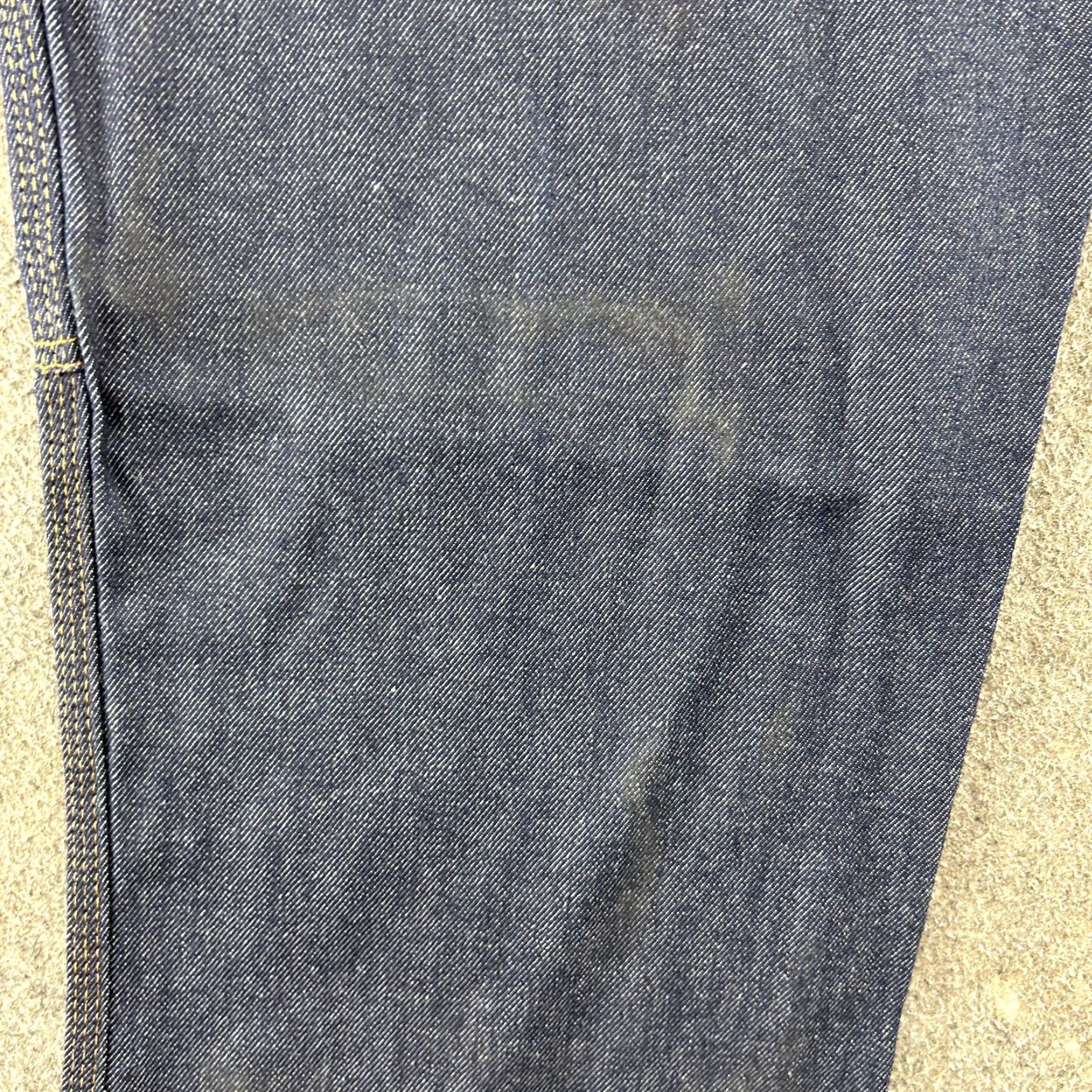 Vintage Key Jeans Mens 48x30 Blue Carpenter Double Knee Relaxed Fit Dark Wash Workwear Jeans Size US 32 / EU 48 - 6 Thumbnail