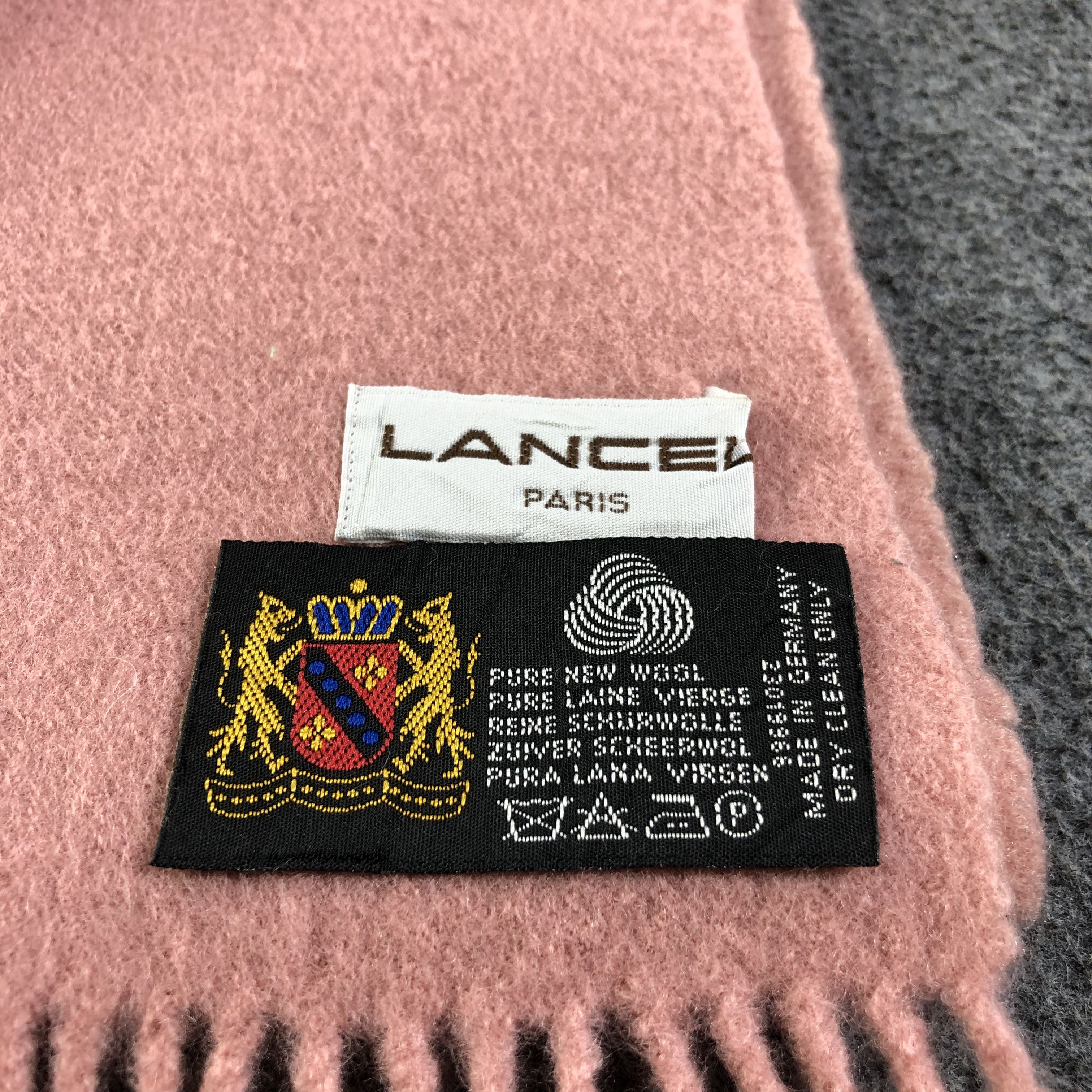 Lancel Lancel Pink Wool Scarf Muffler V1301 Size ONE SIZE - 5 Thumbnail
