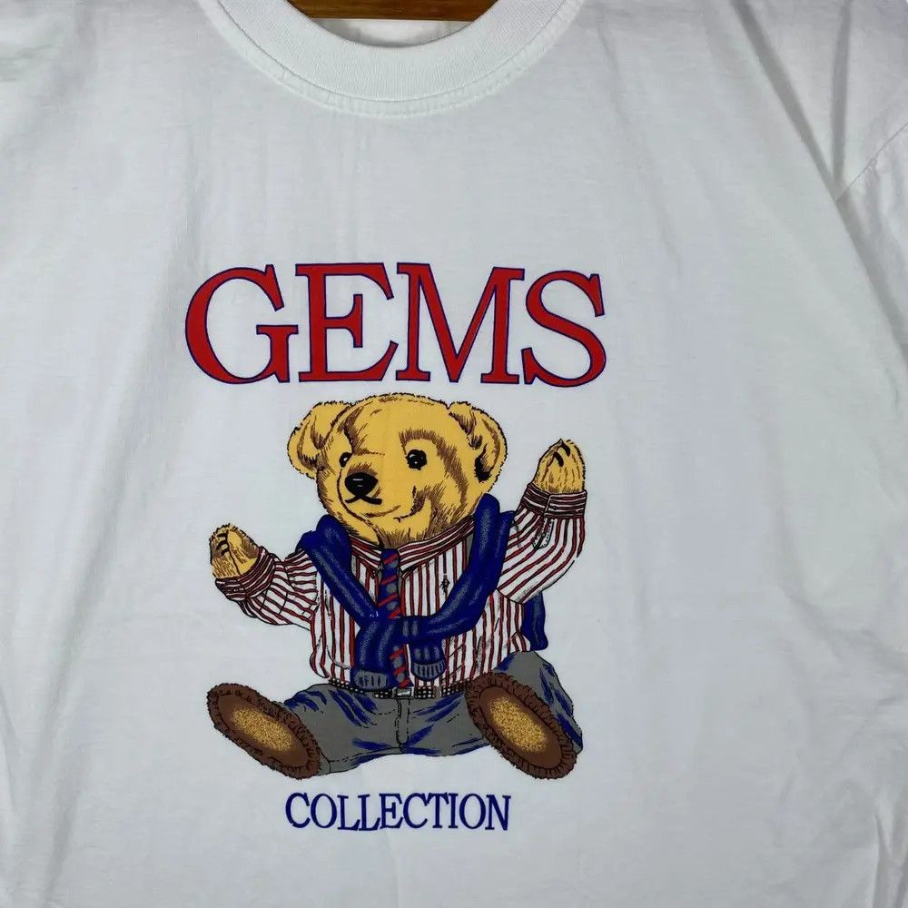 Vintage Vintage 90's GEMS COLLECTION Polo Bear Graphic Tee Shirt Size US L / EU 52-54 / 3 - 2 Thumbnail