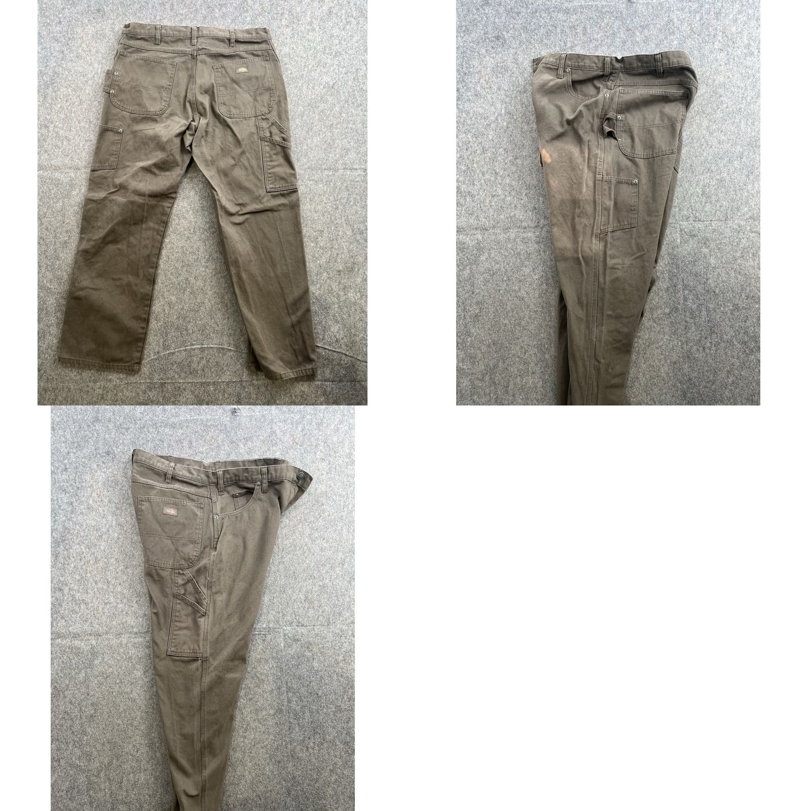 Dickies VINTAGE Dickies Pants Mens Brown Distressed Carptenter 90s 00s Work Jeans 874 Regular Straight 36x30 Size US 36 / EU 52 - 8 Thumbnail