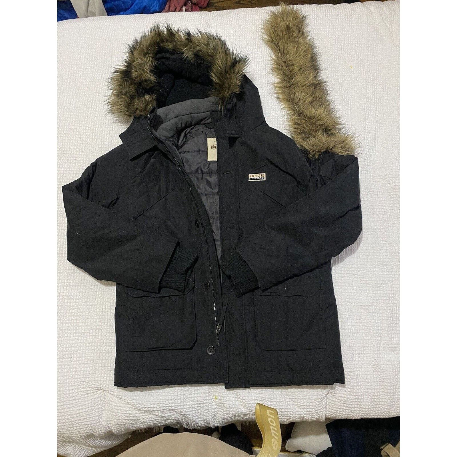 Hollister HOLLISTER DOHENEY PARKA JACKET COAT BLUE MENS SIZE XL Size US XL / EU 56 / 4 - 1 Thumbnail