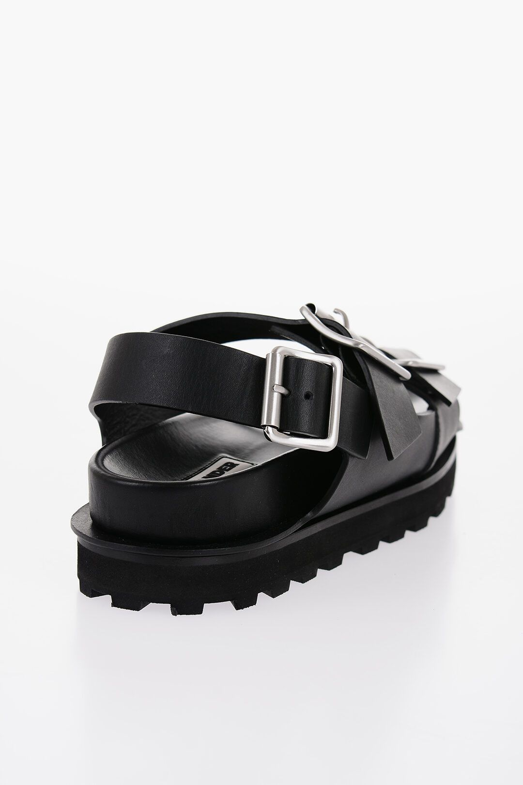 Jil Sander og1mm0625 Leather Slingback Sandals in Black Size US 10 / EU 43 - 3 Thumbnail