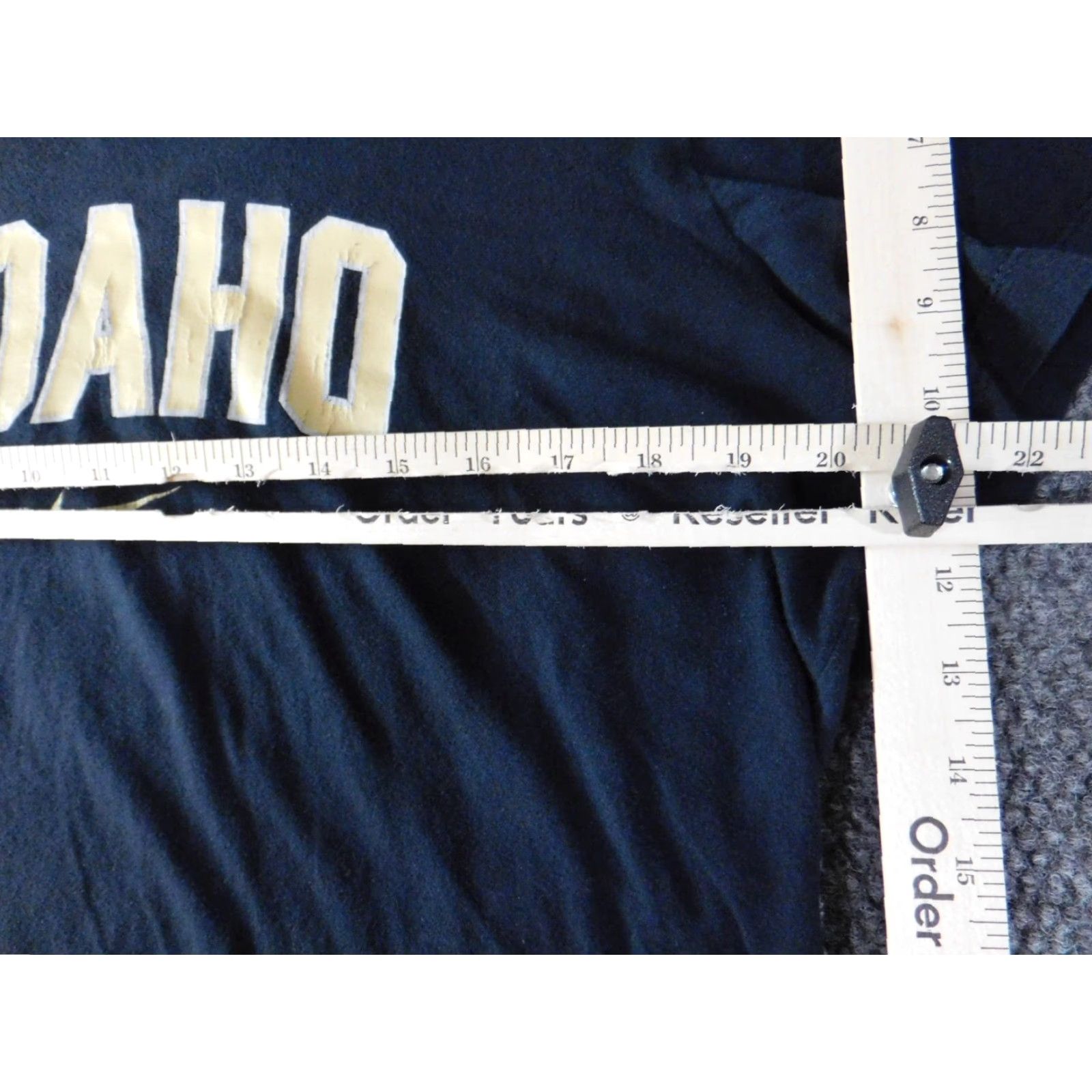 Nike Nike Womens Shirt 2XL Black Slim Fit Pullover Crew Neck Cotton T-Shirt Casual Slimming Button IDaho Logo Size XXL / US 16-18 / IT 52-54 - 3 Thumbnail