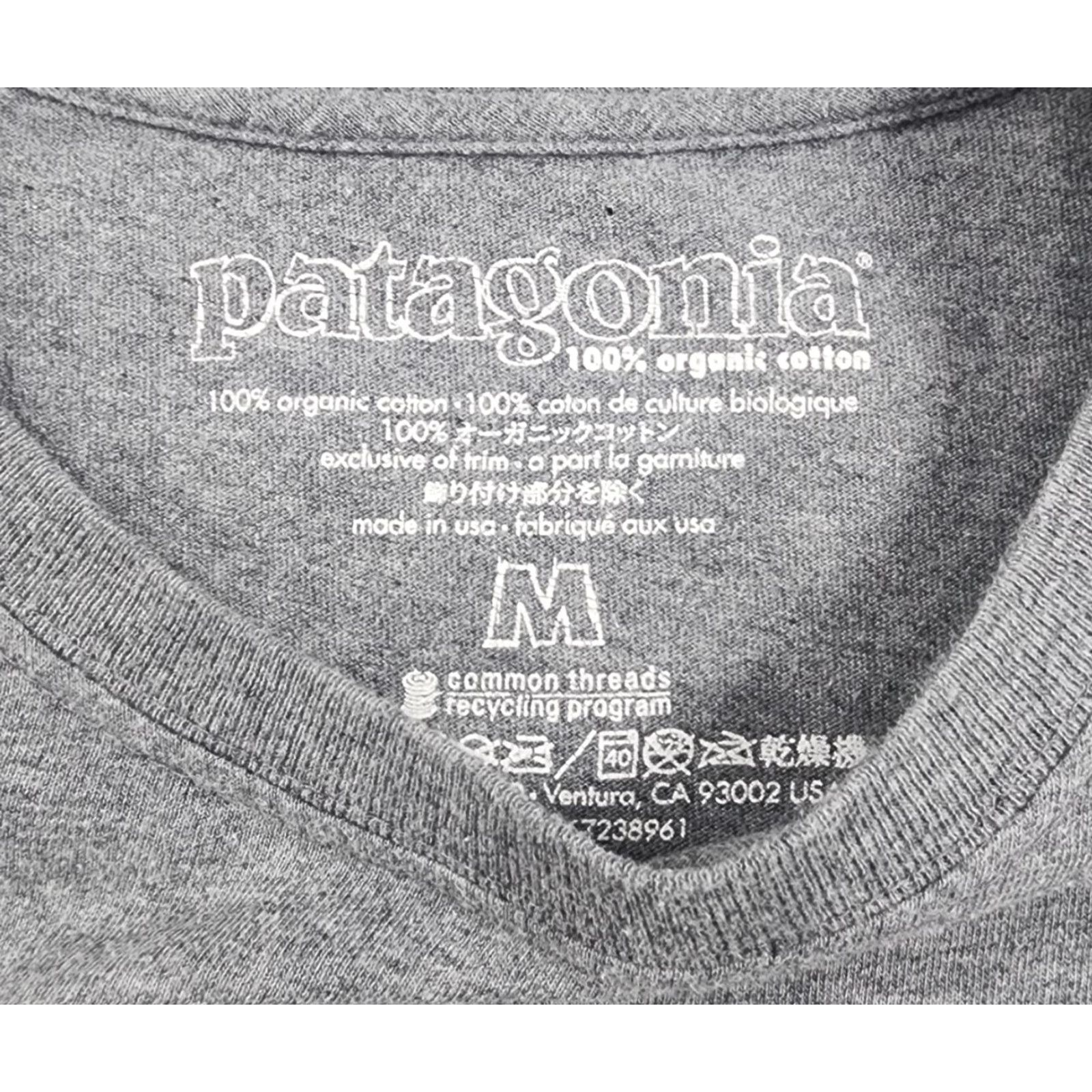 Patagonia Patagonia Shirt Mens M Gray Long Sleeve Organic Cotton Logo Outdoor USA Made Size US M / EU 48-50 / 2 - 7 Thumbnail