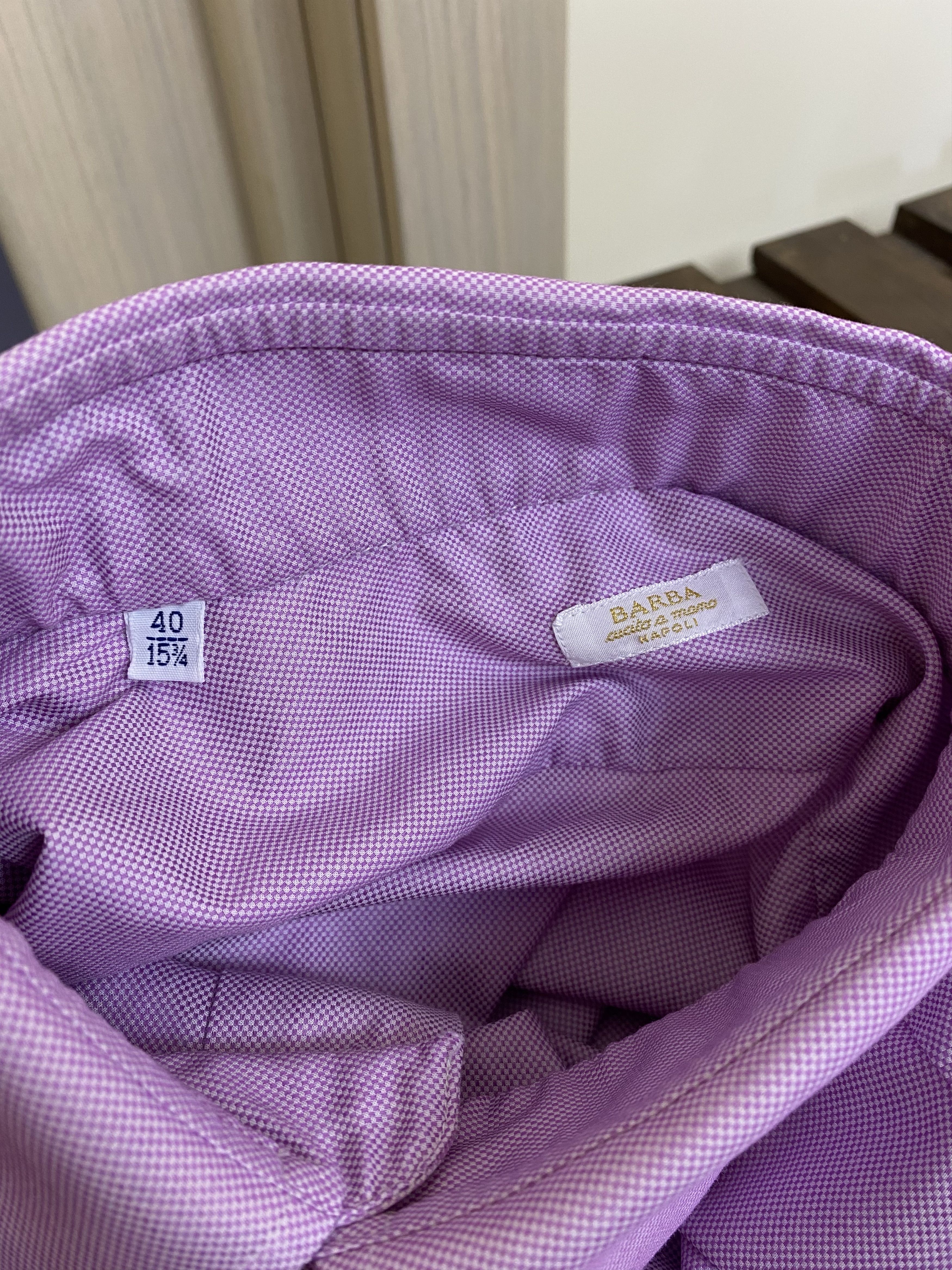 Barba Napoli Barba napoli men classic pink shirt size m Size US M / EU 48-50 / 2 - 8 Thumbnail