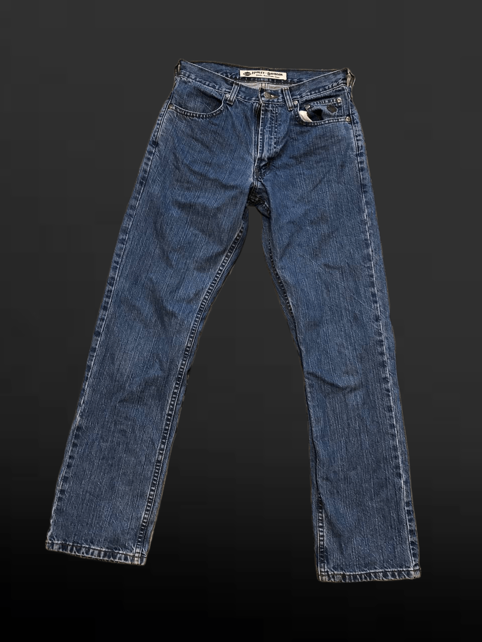 Harley Davidson Harley Davidson Men's Jeans Blue Wash Biker Denim Size US 28 / EU 44 - 1 Thumbnail