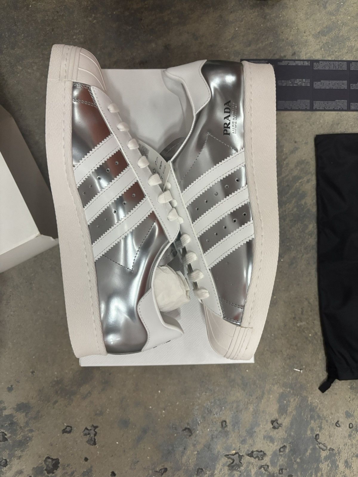 Adidas × Prada Adidas x Prada Superstar DS Size US 11.5 / EU 44-45 - 12 Thumbnail
