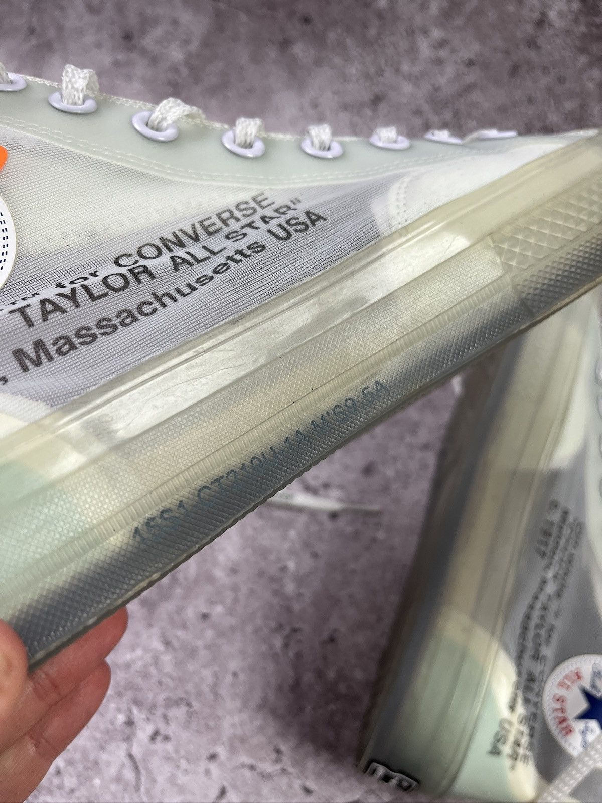 Converse × Off-White Off-White x Converse Chuck Taylor 70 Vulcanized Virgil Abloh Size US 9.5 / EU 42-43 - 6 Thumbnail