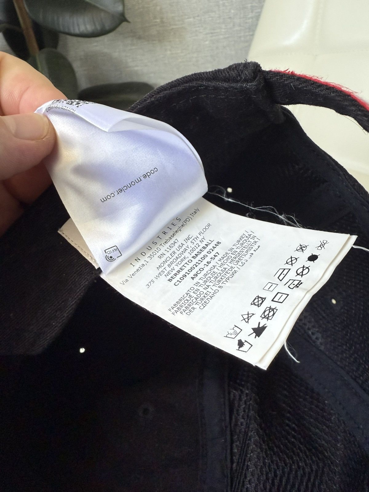 Moncler Moncler Berretto Baseball Cap Hat Tricolor Stripe Adjustable Size ONE SIZE - 12 Thumbnail