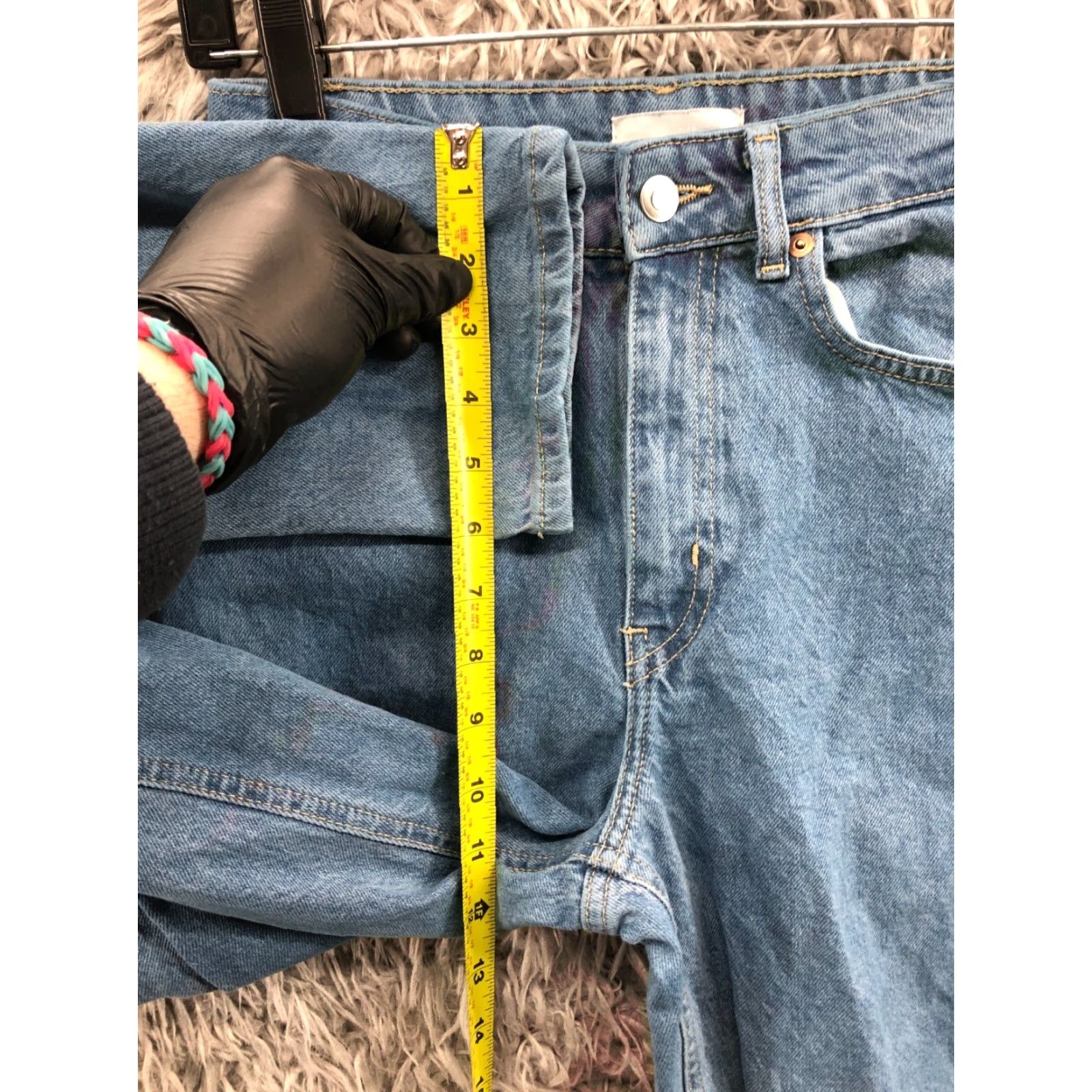 H&M H&M High Rise Taper Jeans Size 4 Womens Medium Wash Blue Jeans 27in Inseam 5-Pocket Design Regular Cotton Denim Brand H&M Womens Tangible Size 27" / US 4 / IT 40 - 4 Thumbnail
