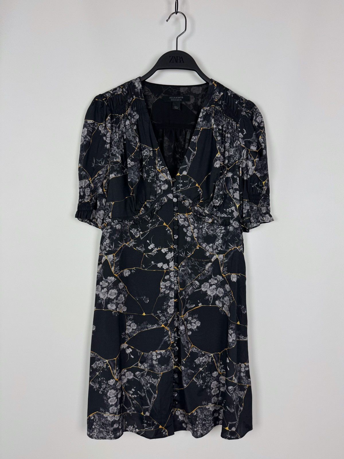 Allsaints AllSaints Demi Buruberu Floral Mid Dress Size S / US 4 / IT 40 - 2 Thumbnail