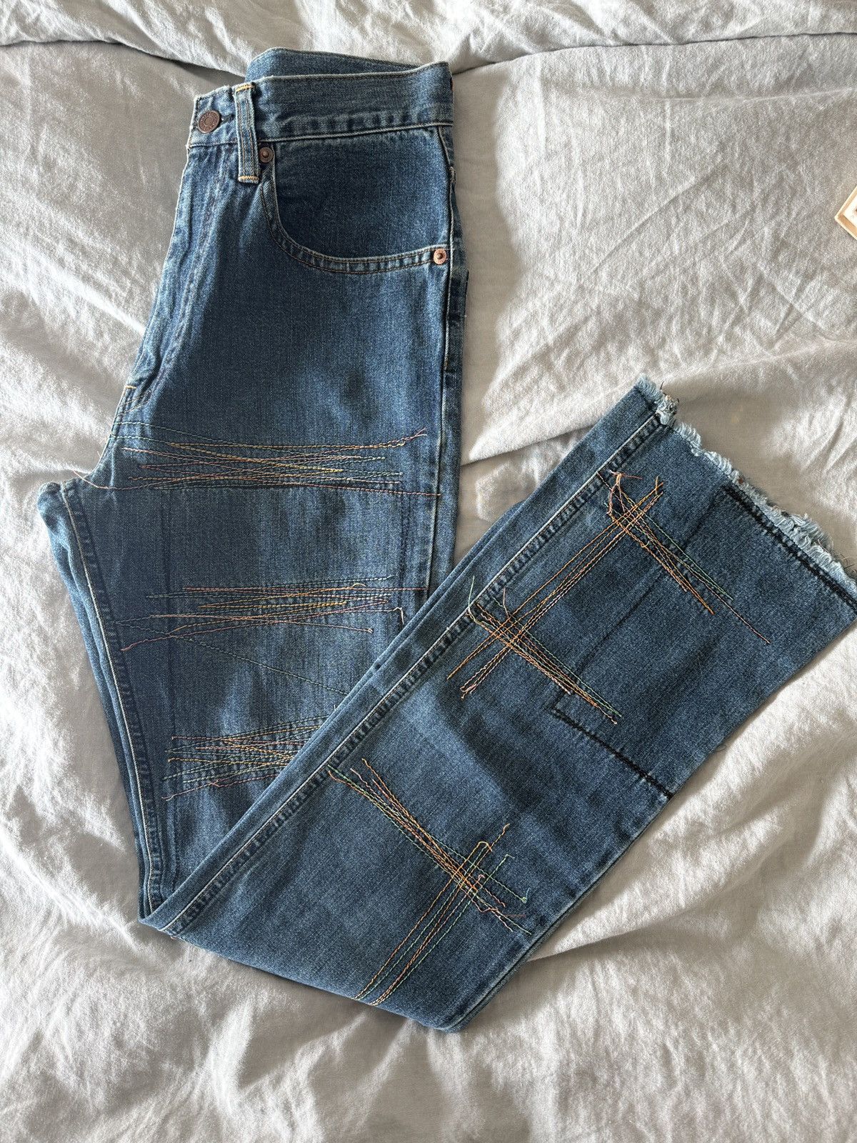 Hysteric Glamour Rare ‘00s Hysteric Glamour x Kinky Flared Jeans Size 28" / US 6 / IT 42 - 2 Thumbnail