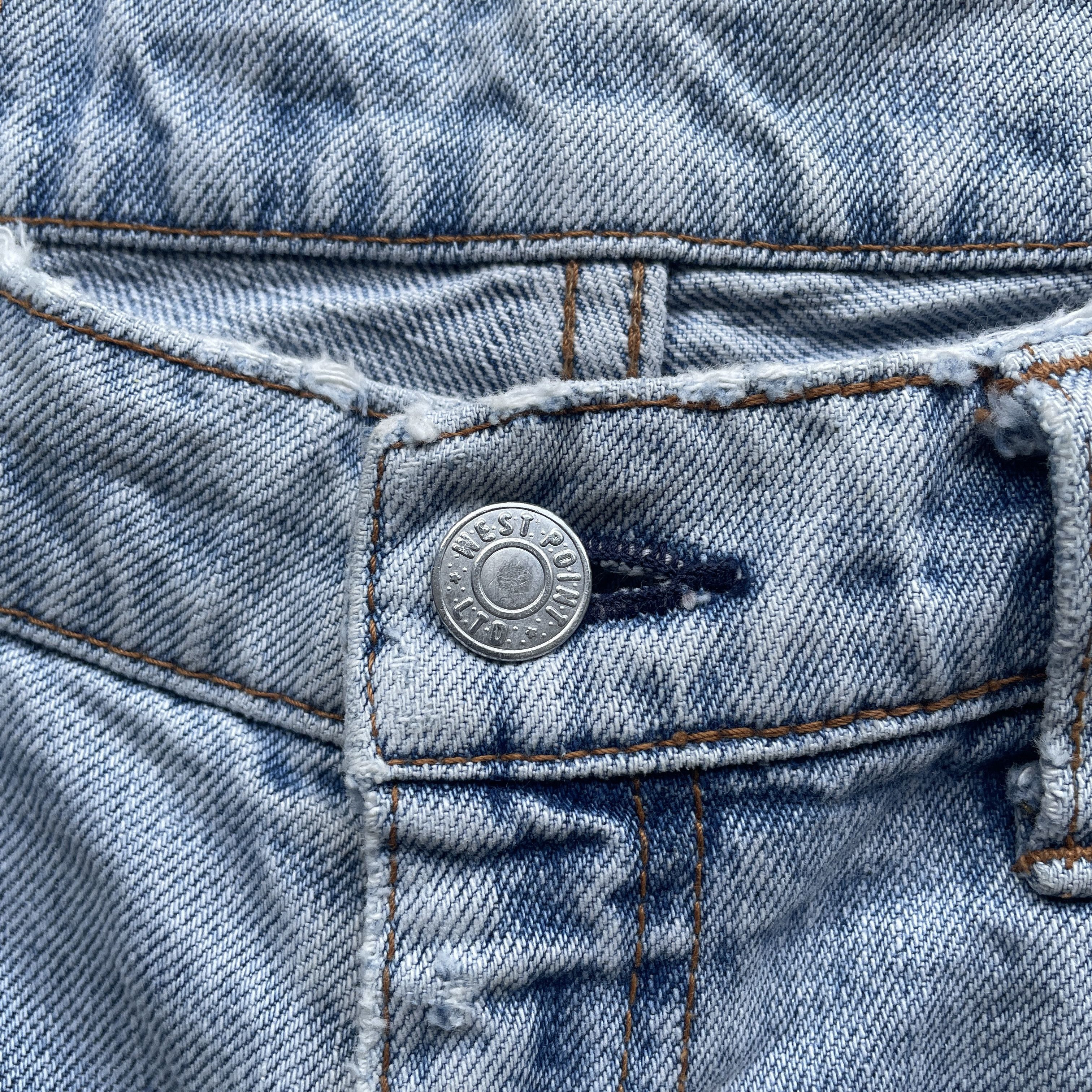 Japanese Brand W31 VINTAGE JAPANESE WASH DENIM FADED DISTRESSED JEANS PANTS Size US 31 - 6 Thumbnail