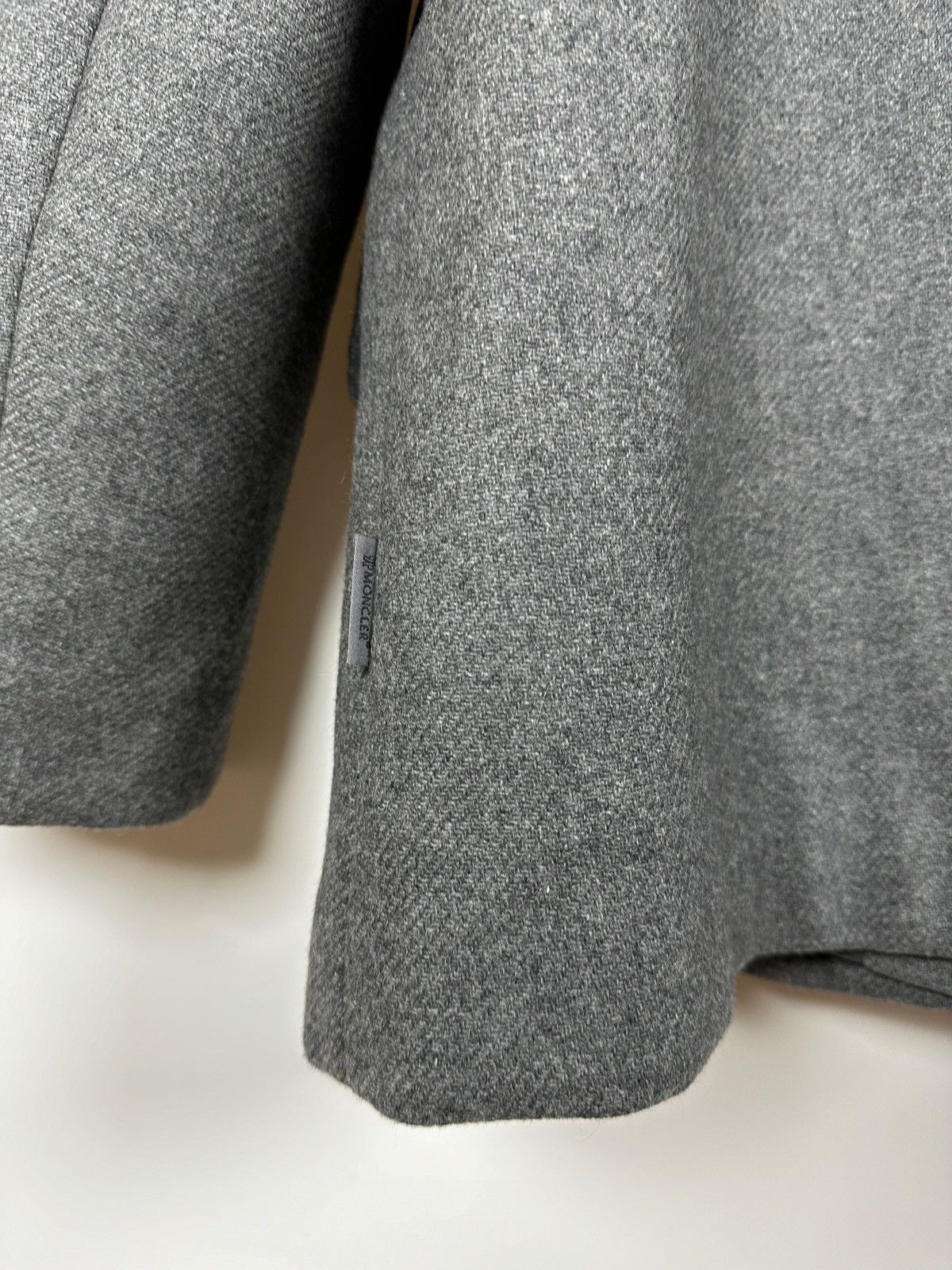 Moncler Moncler Euphemia Giubbotto Grey Wool Coat Jacket Size XL / US 12-14 / IT 48-50 - 14 Thumbnail