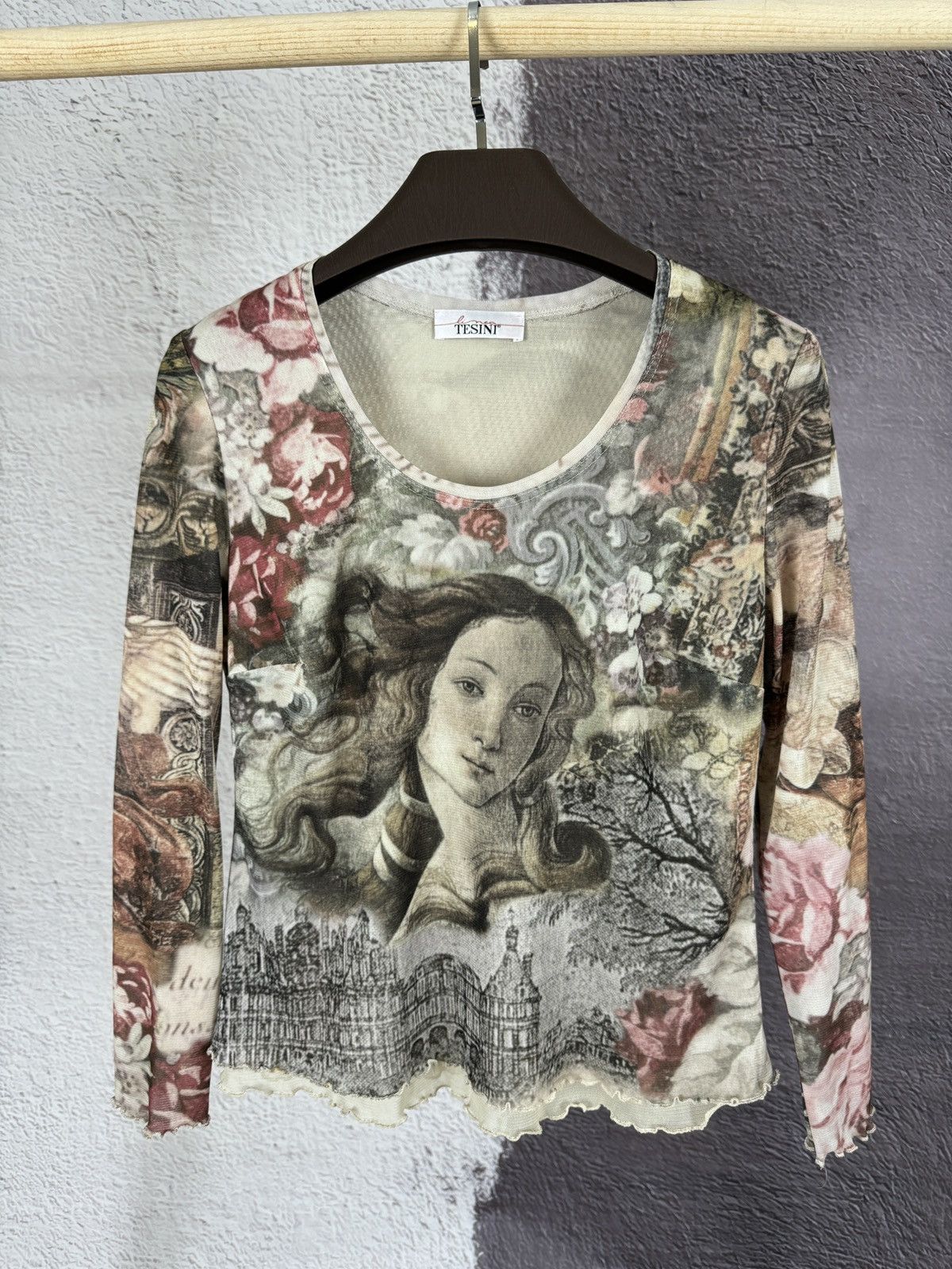Linea Linea Tesini Renaissance Long Sleeve Mesh Tee Gaultier style Size M / US 6-8 / IT 42-44 - 2 Thumbnail