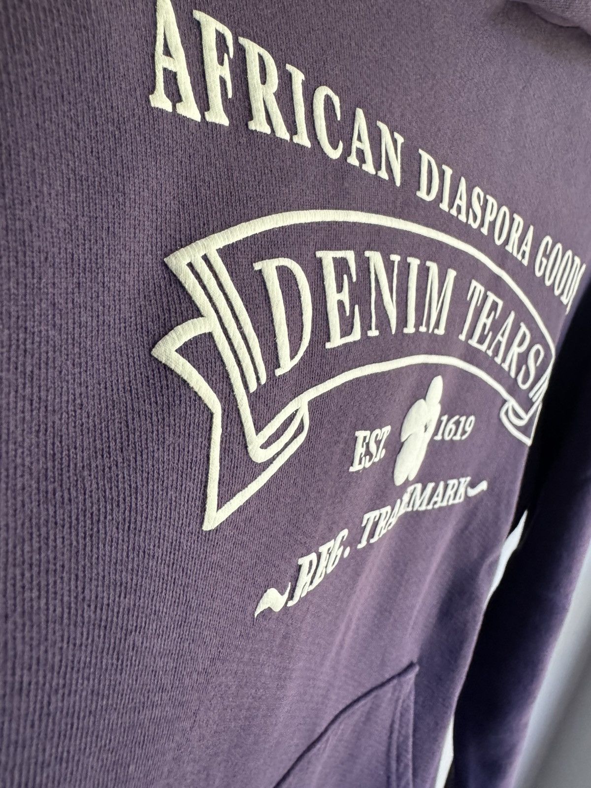 DENIM TEARS Denim Tears ADG Hoodie Washed Purple Size US S / EU 44-46 / 1 - 2 Thumbnail