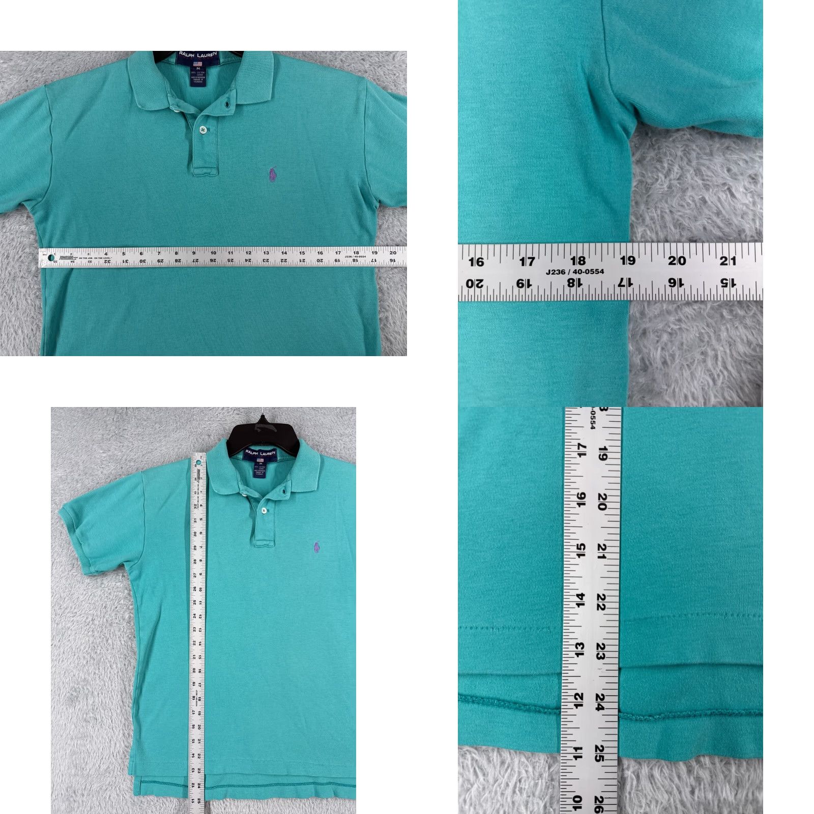 Ralph Lauren VINTAGE Ralph Lauren Polo Shirt Adult Medium Blue 100% Cotton Jersey Pony Size US M / EU 48-50 / 2 - 8 Thumbnail