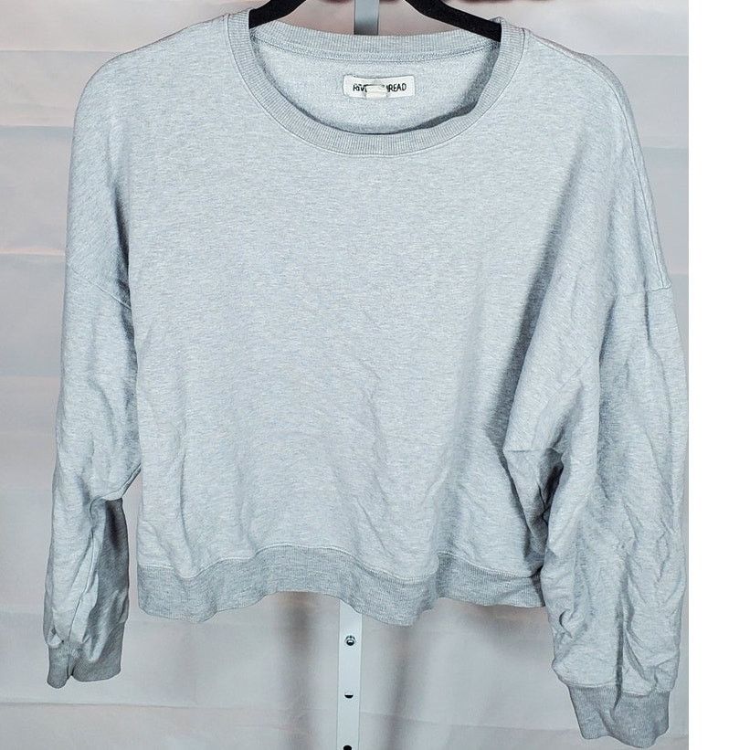 Other Rivet & Thread Gray Cropped Sweatshirt Pullover Size XL Size XL / US 12-14 / IT 48-50 - 1 Thumbnail