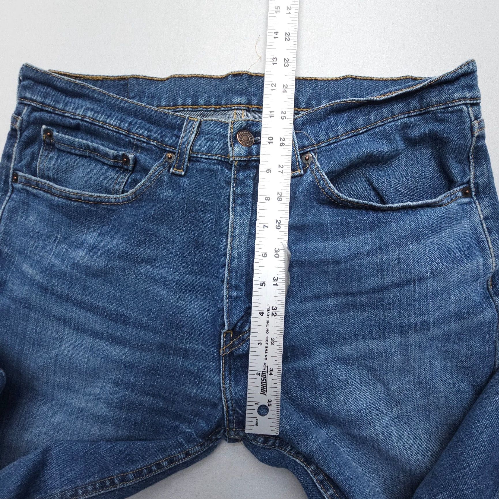 Levi's Levi's 505 Jeans Mens 34 x 30 Inseam Dark Wash Straight Regular Fit 5-Pocket Denim Cotton Blend Blue Size US 34 / EU 50 - 6 Thumbnail