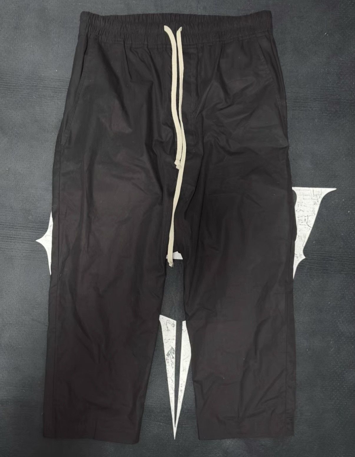Rick Owens Rick Owens 22SS Drawstring Cropped Pants Size US 34 / EU 50 - 1 Thumbnail