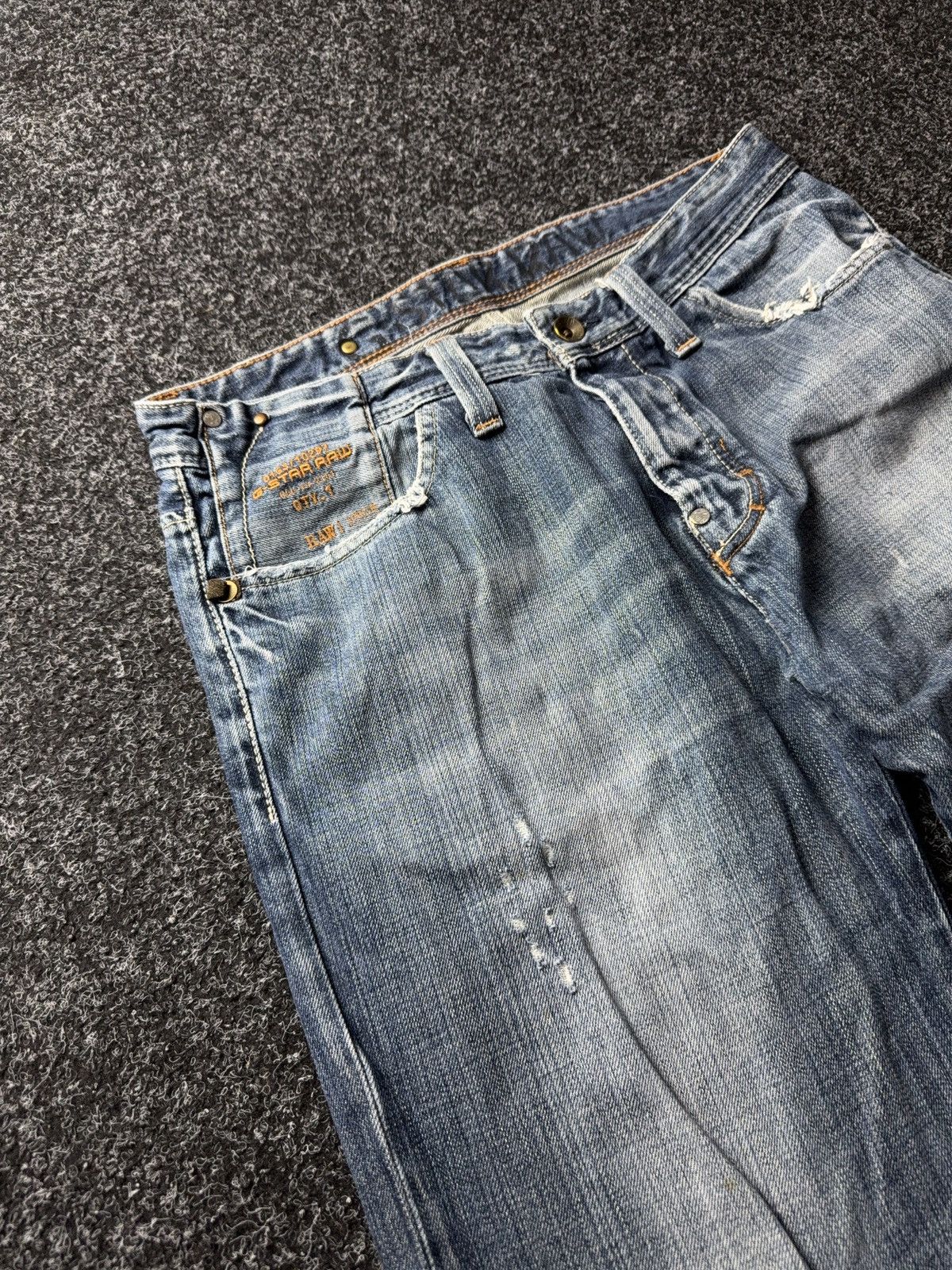 G-Star 00s Retro Y2K G-Star RAW Men’s Straight Leg Denim Jeans Size US 32 / EU 48 - 7 Thumbnail
